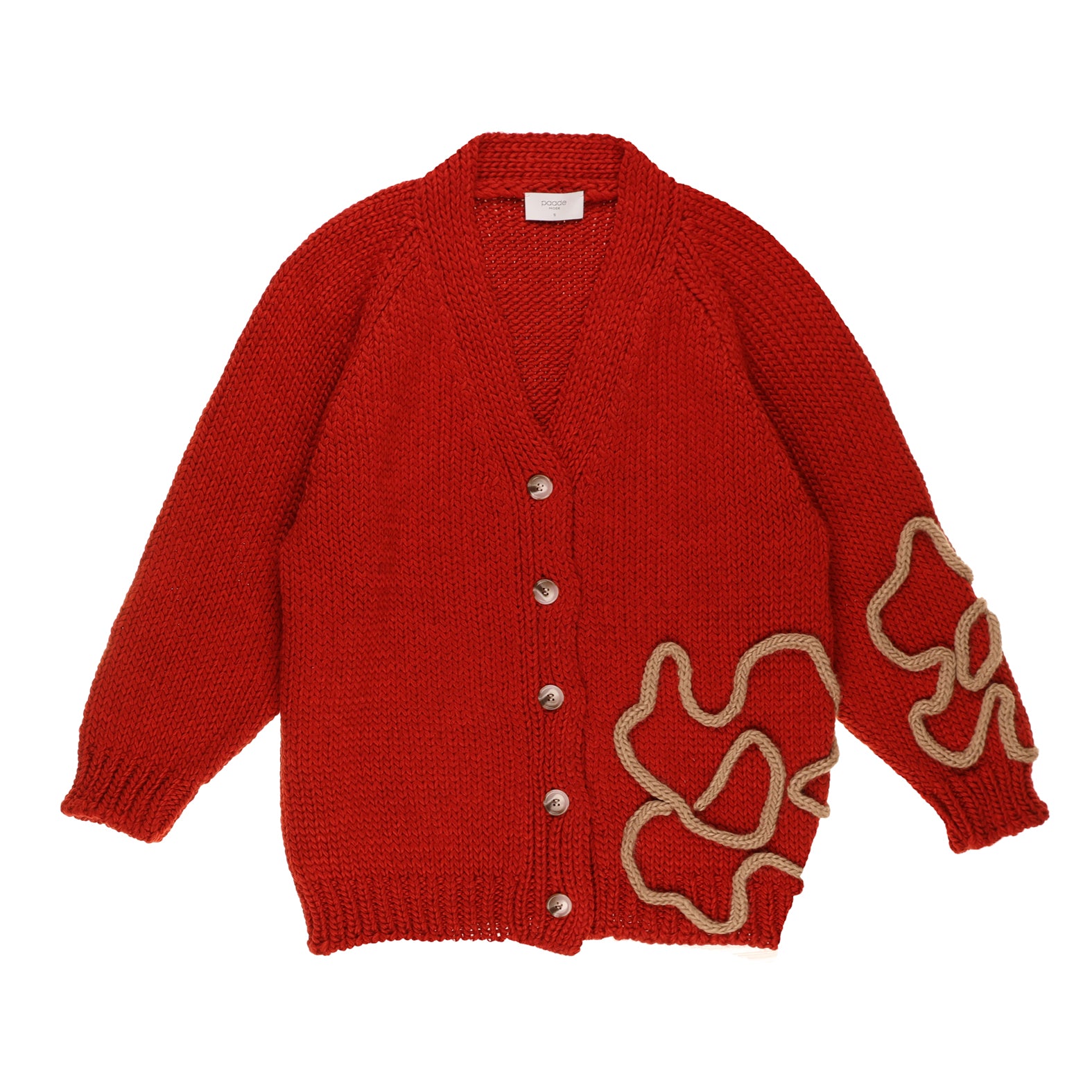 Wool Women's Cardigan Leona, Red