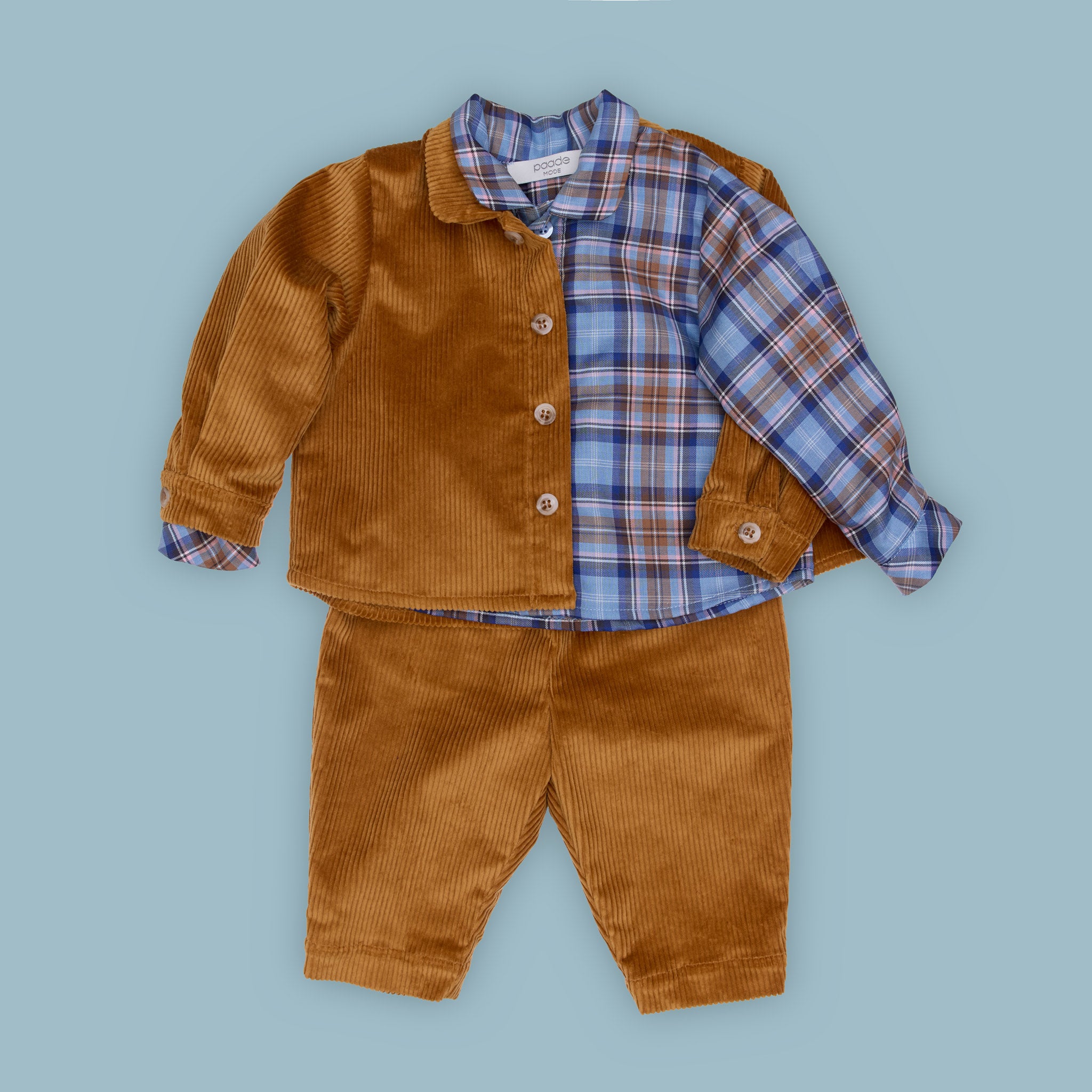 Otis Baby Shirt Corduroy, Caramel
