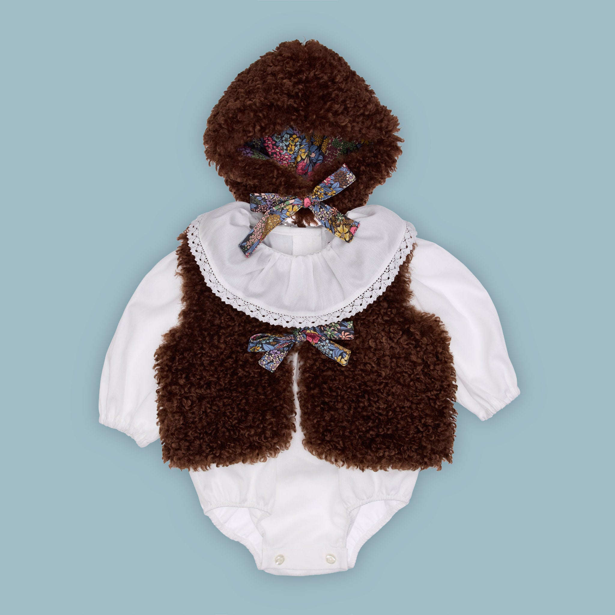 Blair Baby Romper Cotton, White