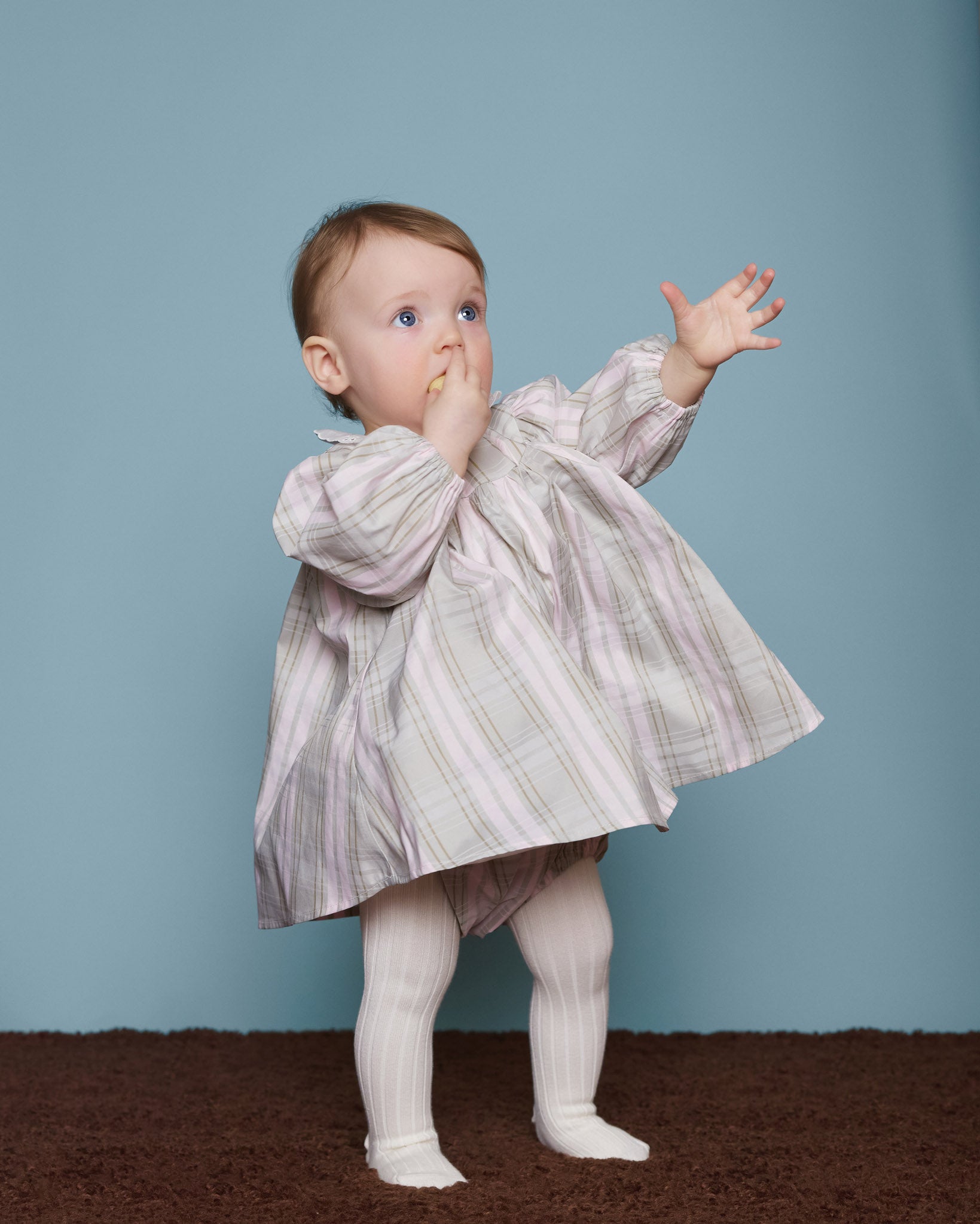 Juliet Baby Dress and Bloomers Set Tafeta, Pink
