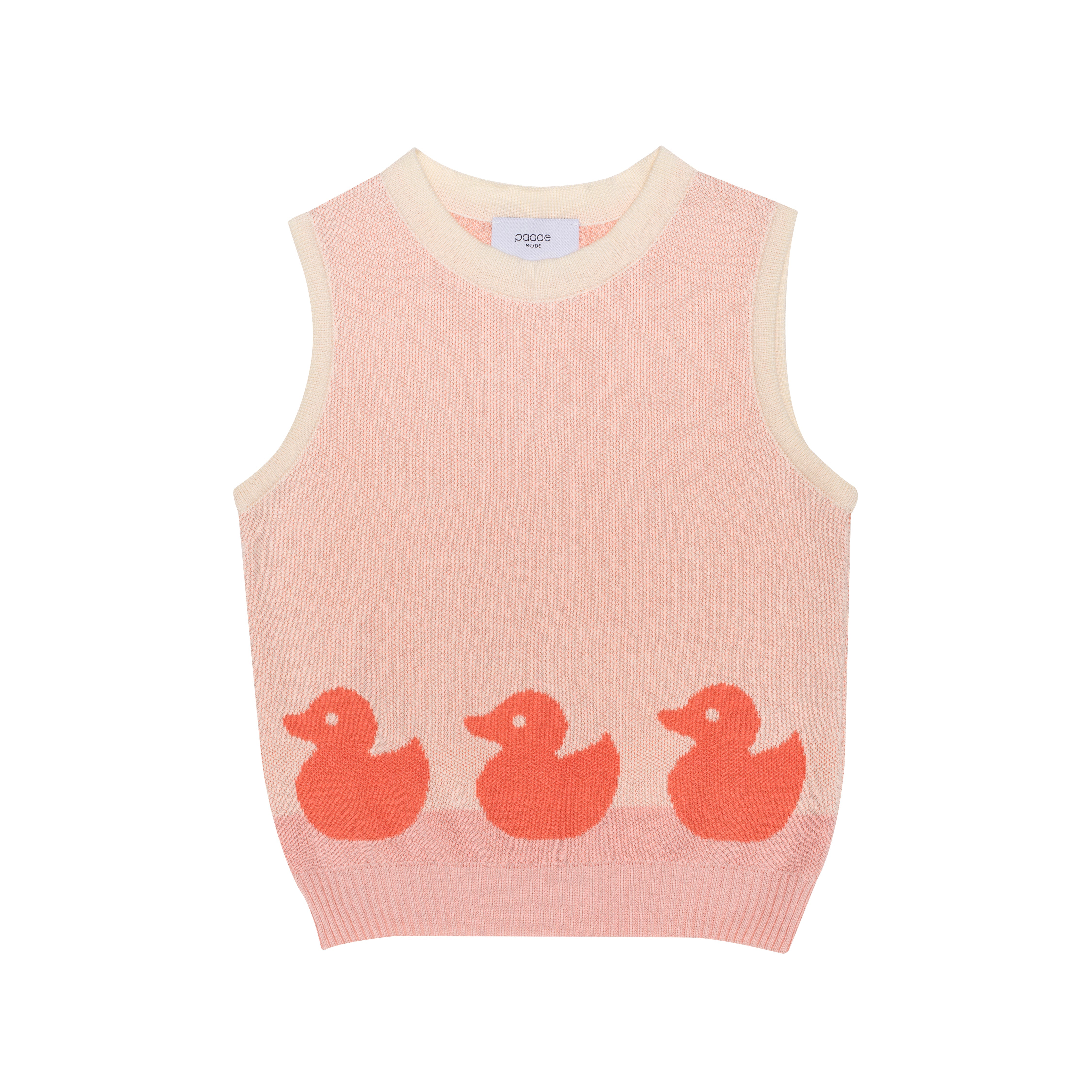 Knit Cotton Top Duck, White