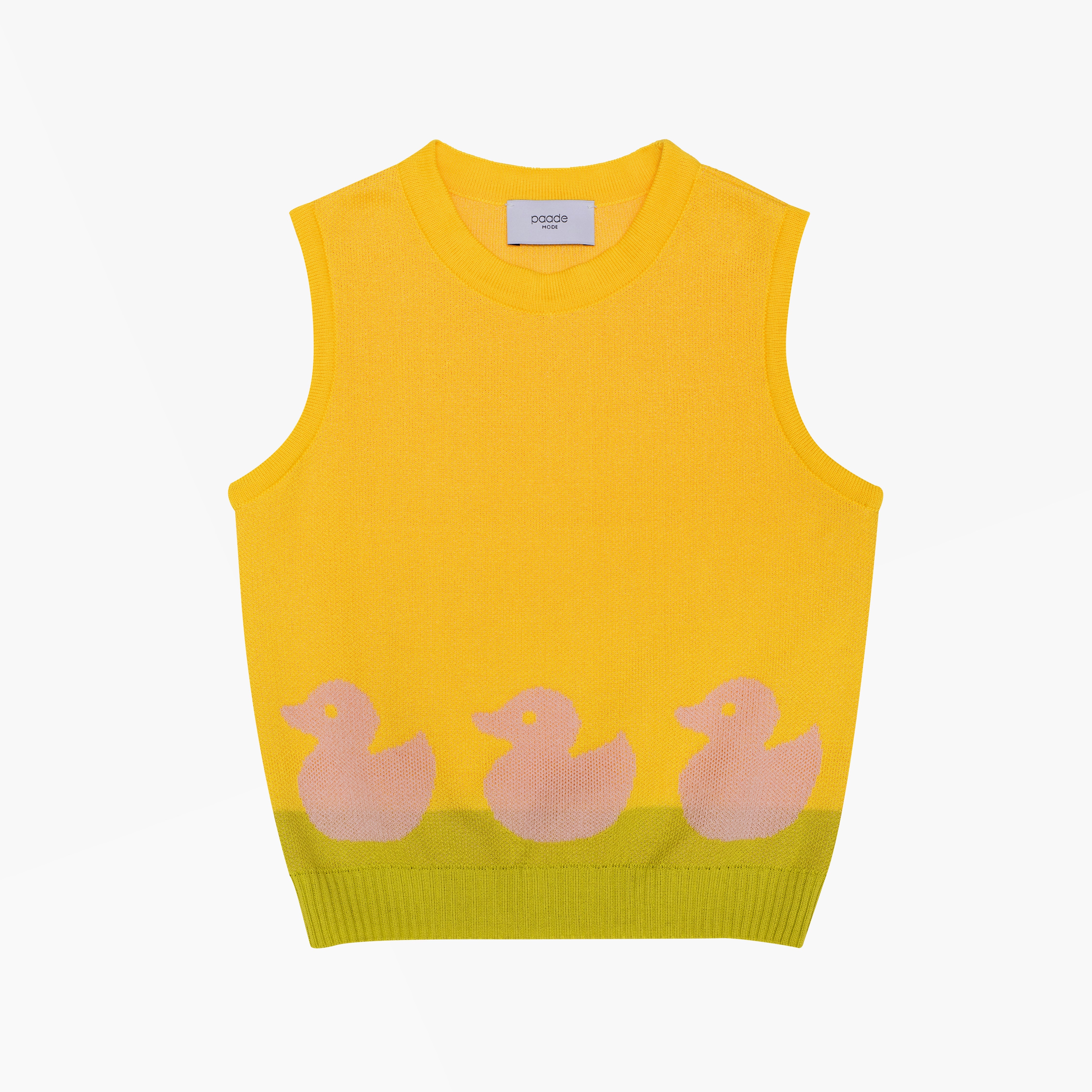 Knit Cotton Top Duck, Yellow