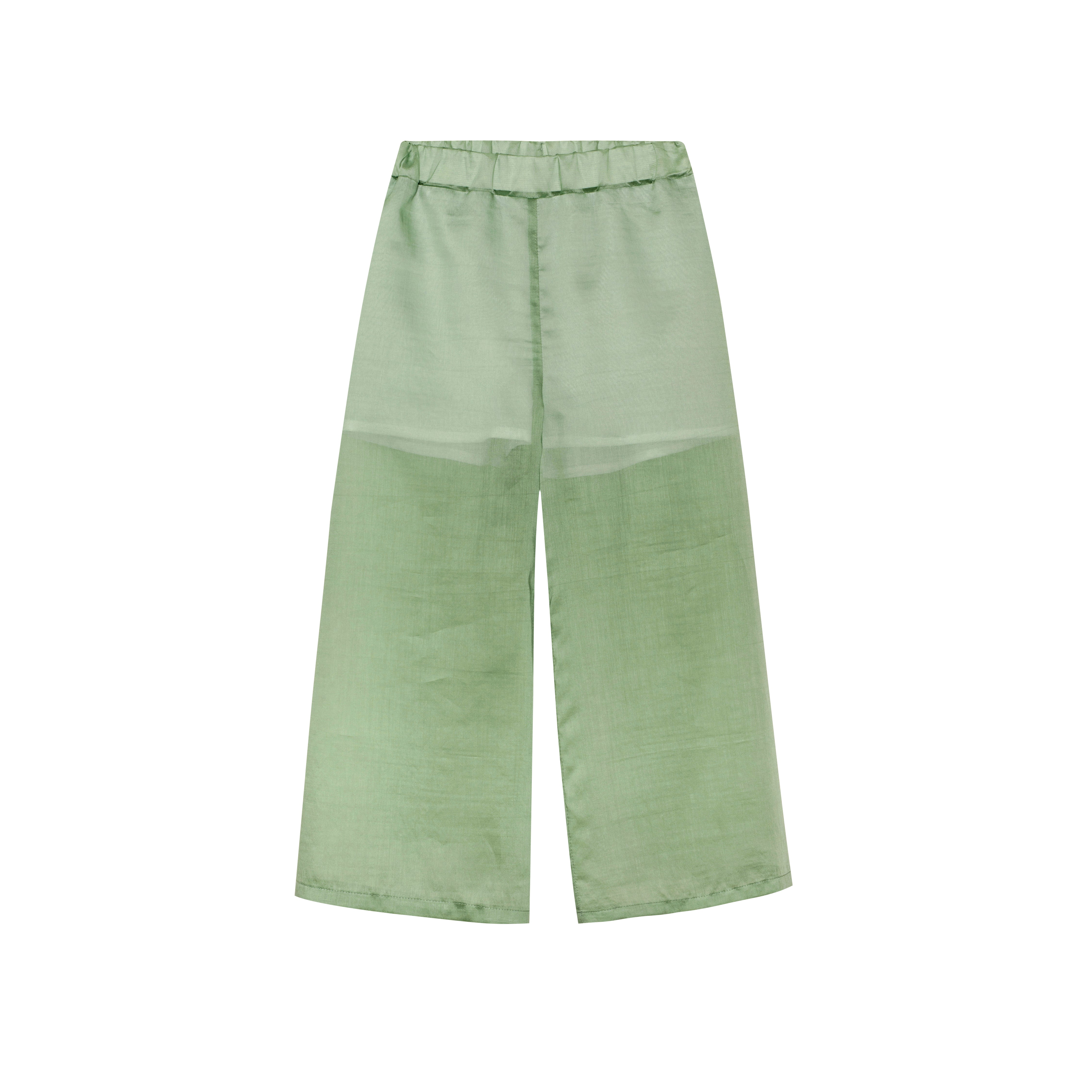 Chiffon Wide Trousers Cheer, Green