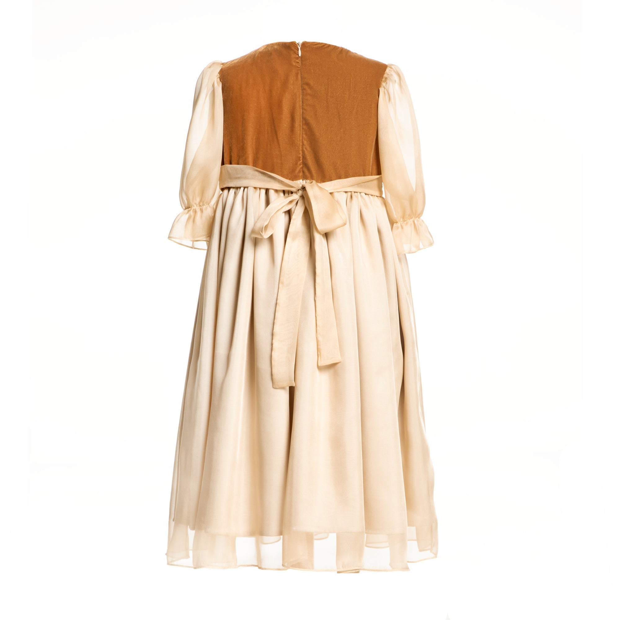 Silk Maxi Dress Celeste, Gold