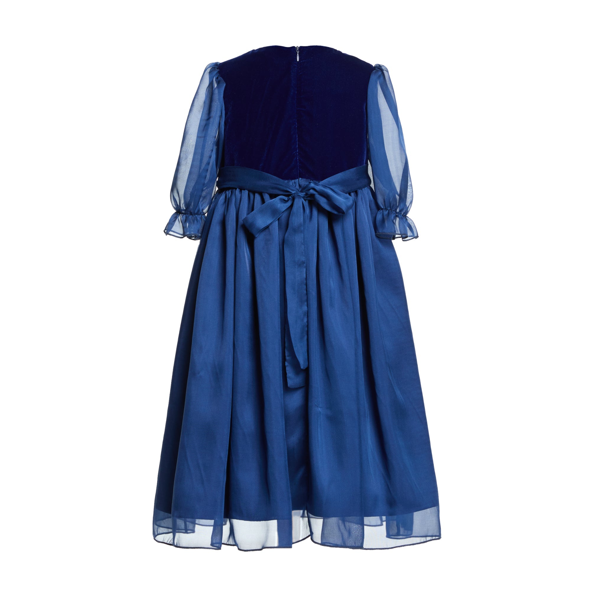 Silk Maxi Dress Celeste, Blue