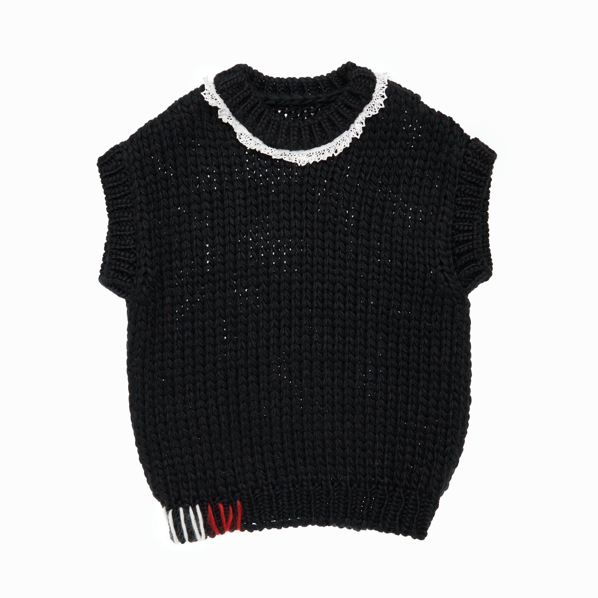 Wool Vest Leona, Black