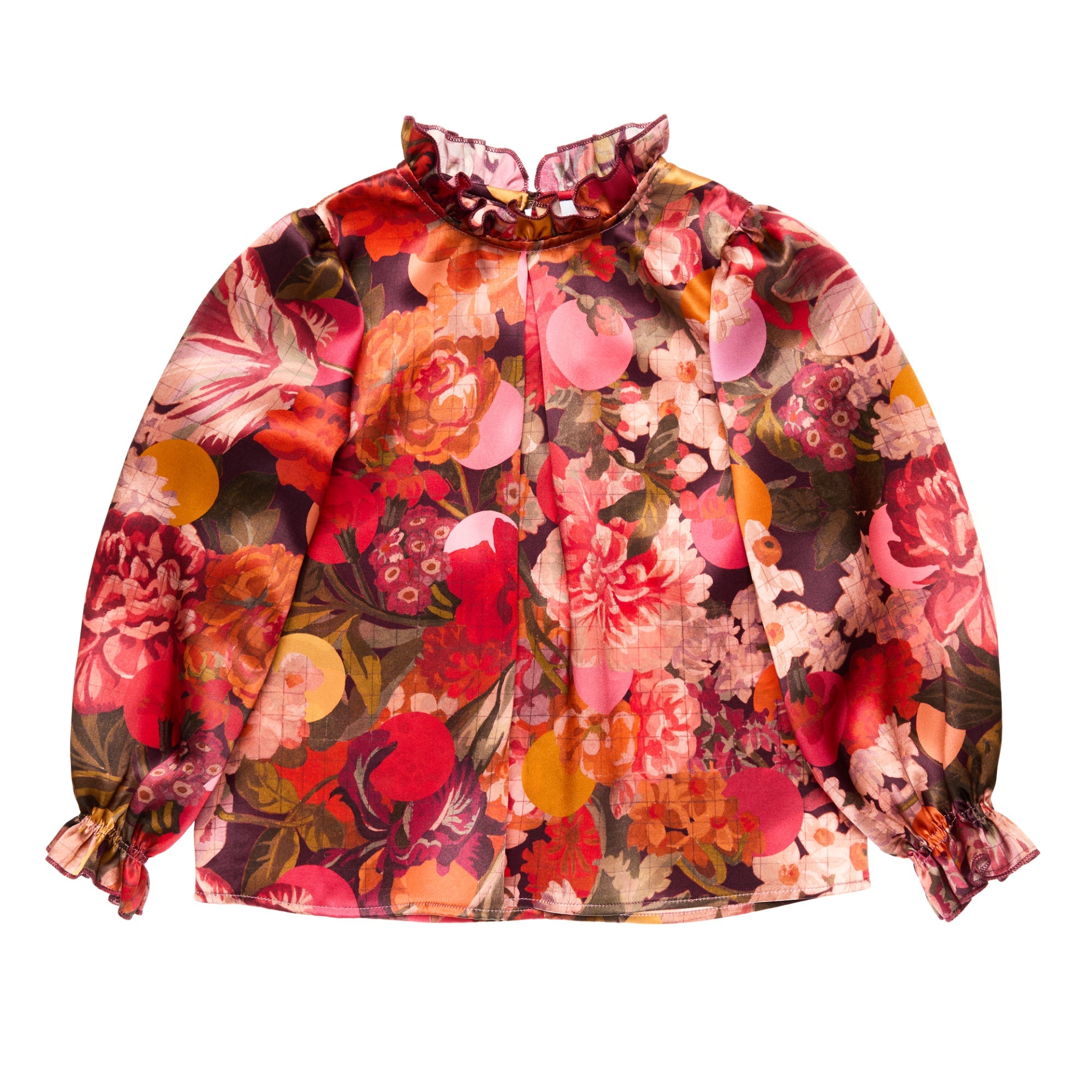 Silk Blouse Felice, Red