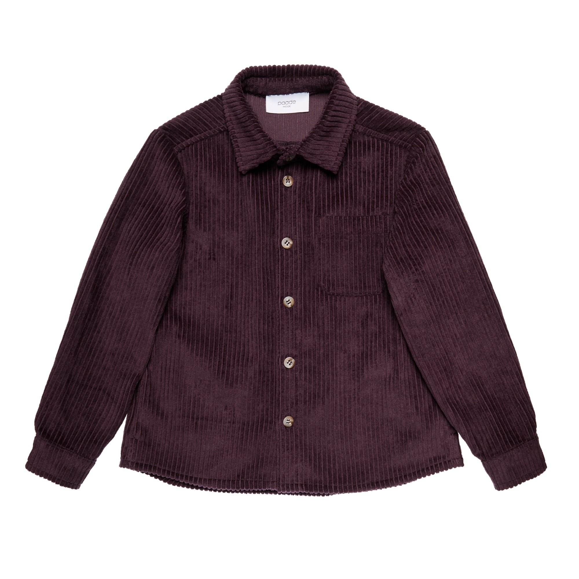 Corduroy Shirt Matteo, Aubergine
