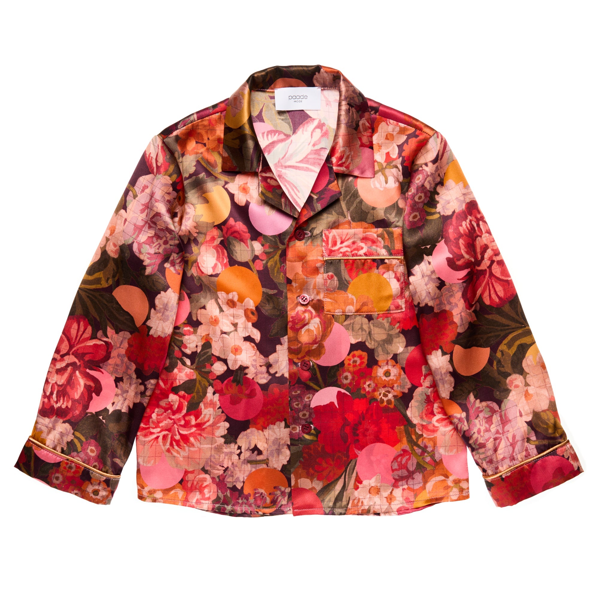 Silk PJ Blouse Felice, Red