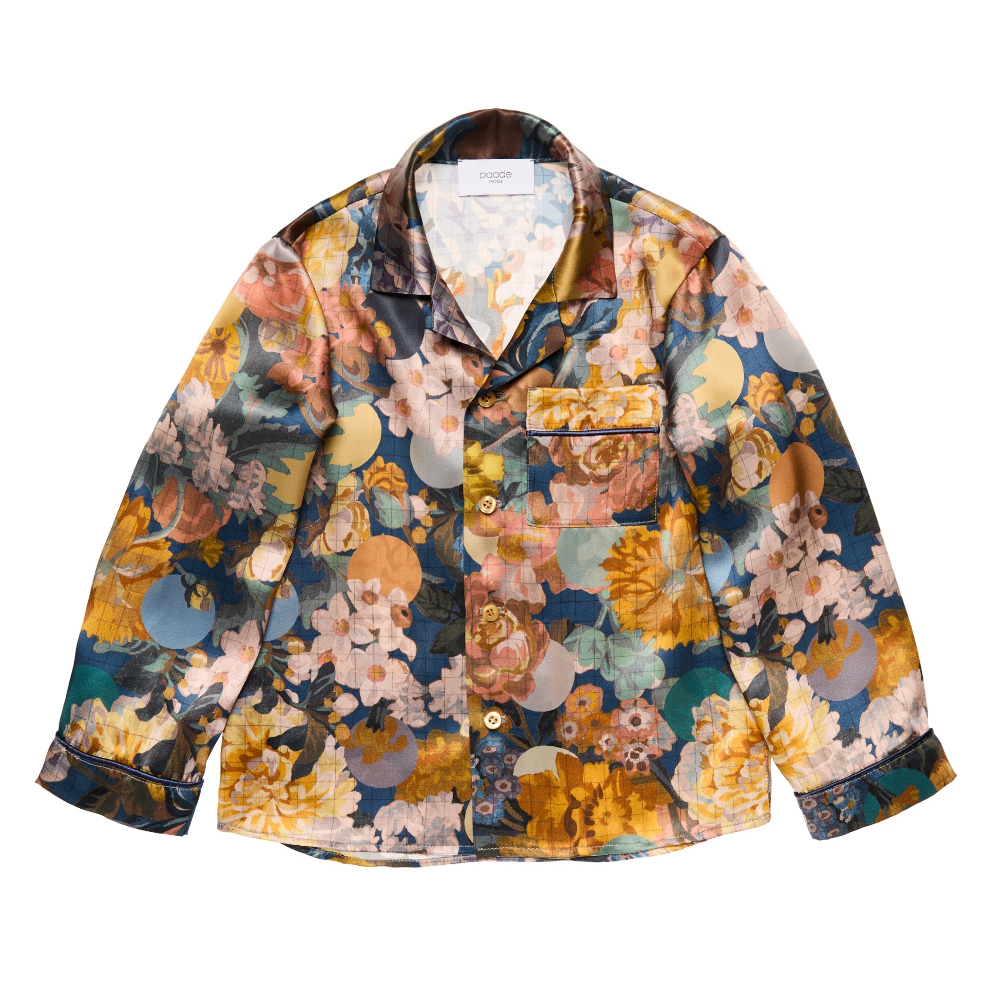 Silk PJ Blouse Felice, Blue