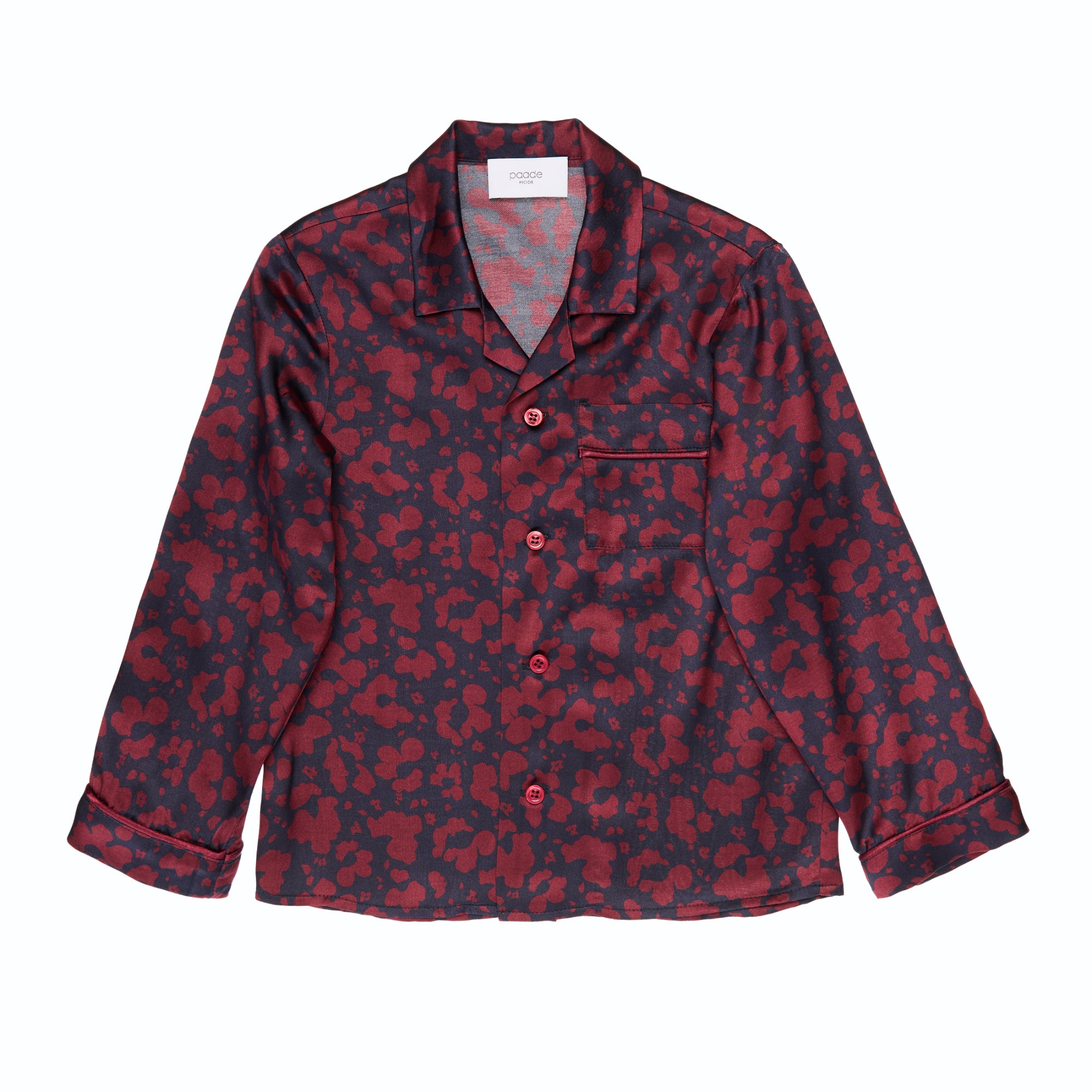 Viscose PJ Blouse Cara, Aubergine