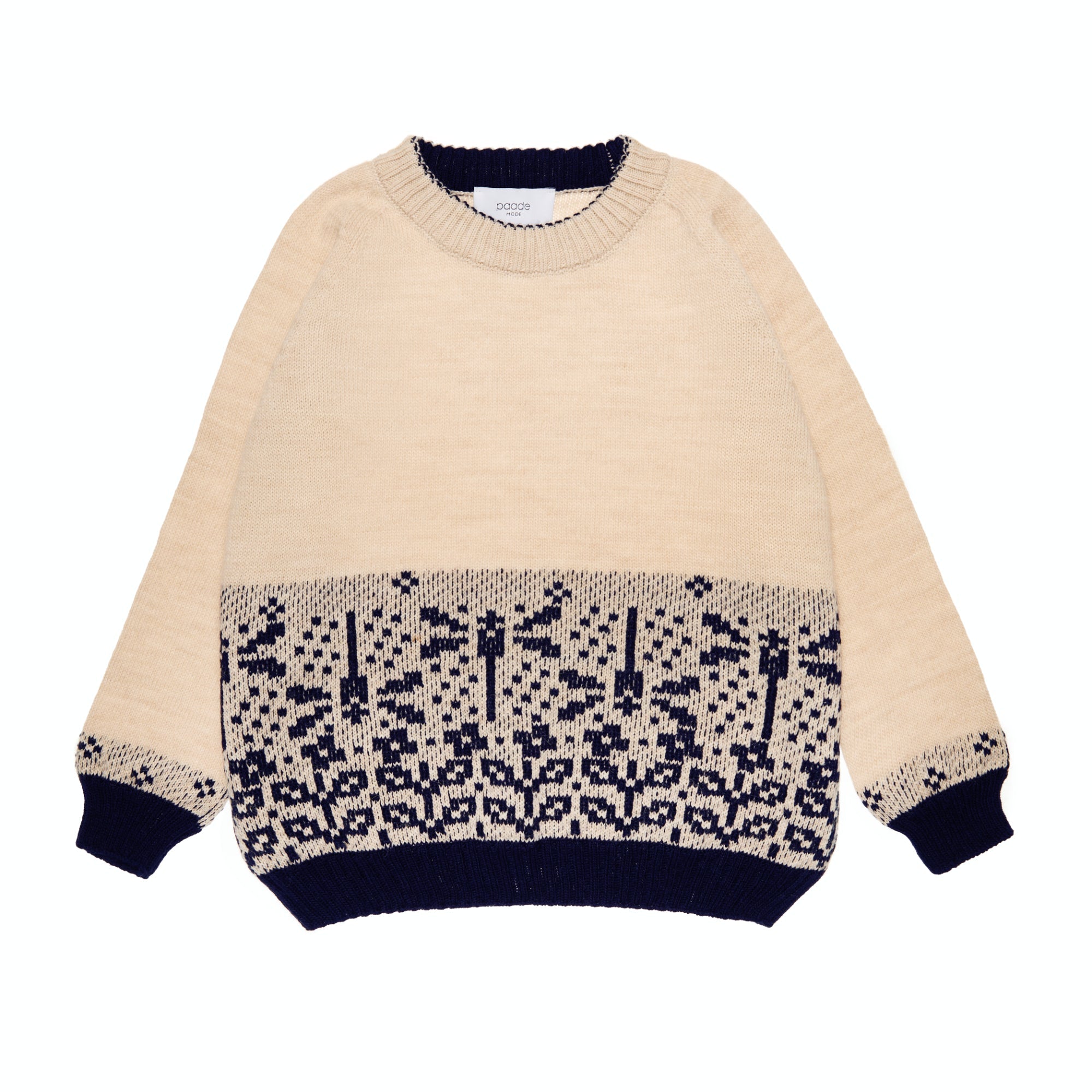Wool Sweater Dragonfly, White