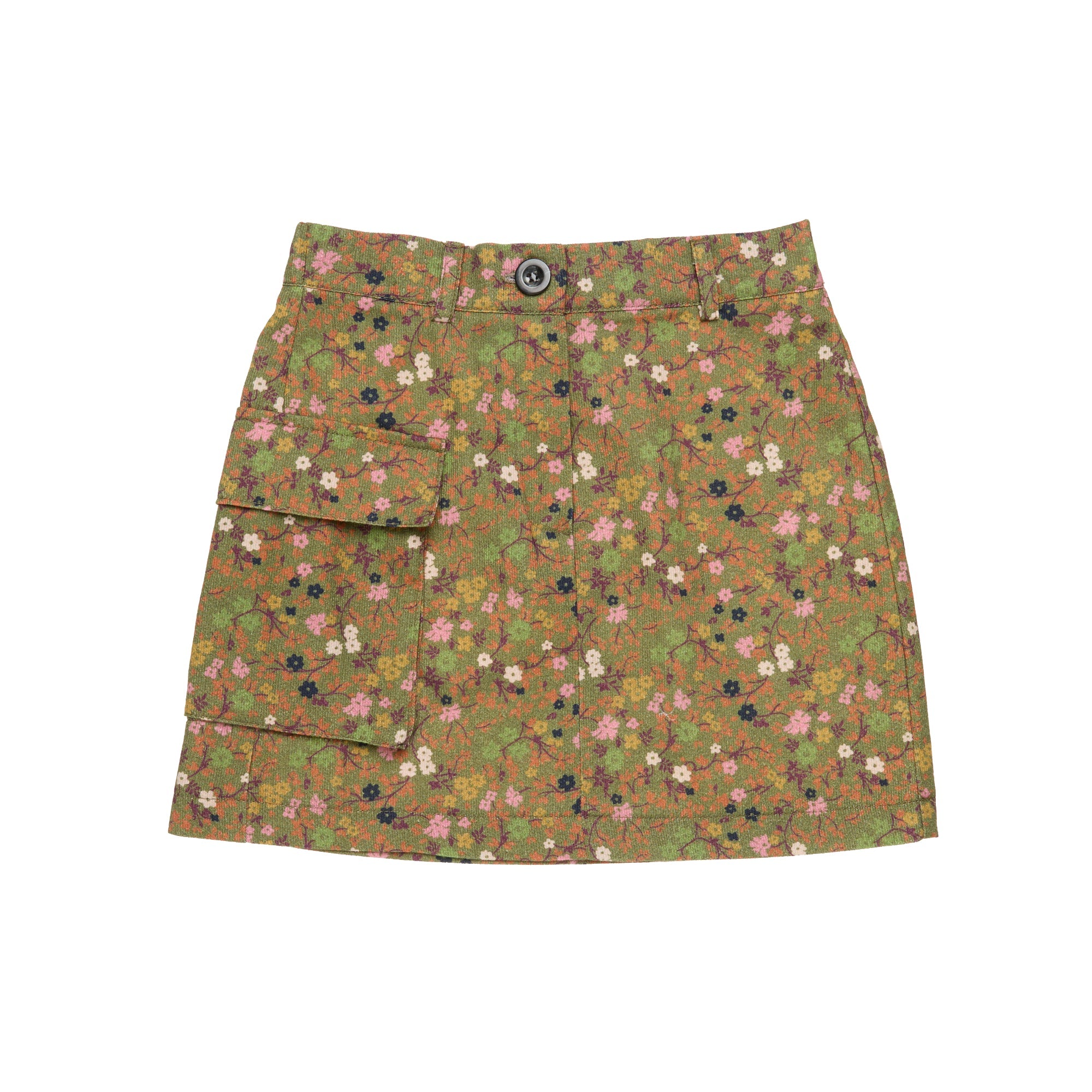 Corduroy Mini Skirt Fiorella, Green