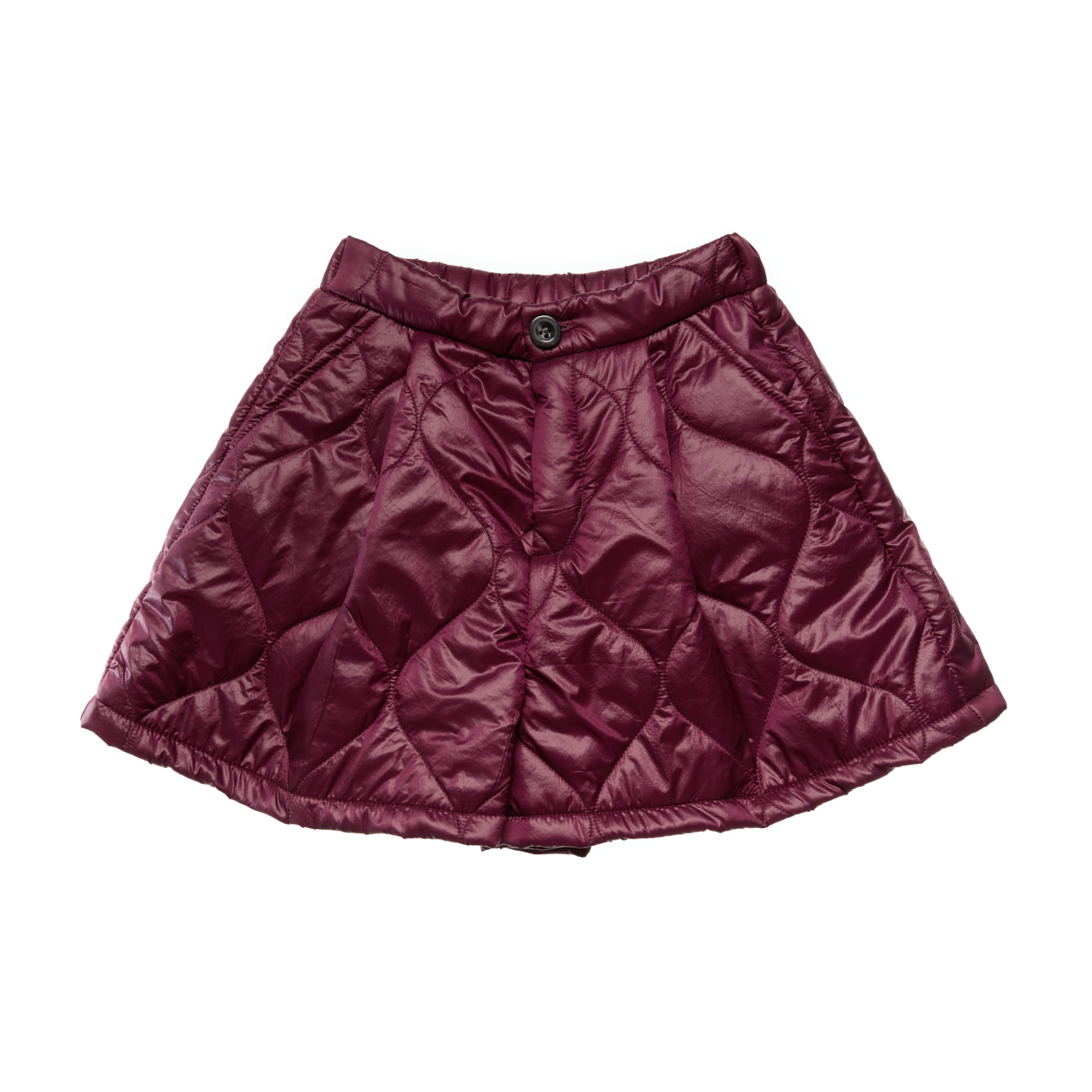 Puffer Shorts Nico, Aubergine