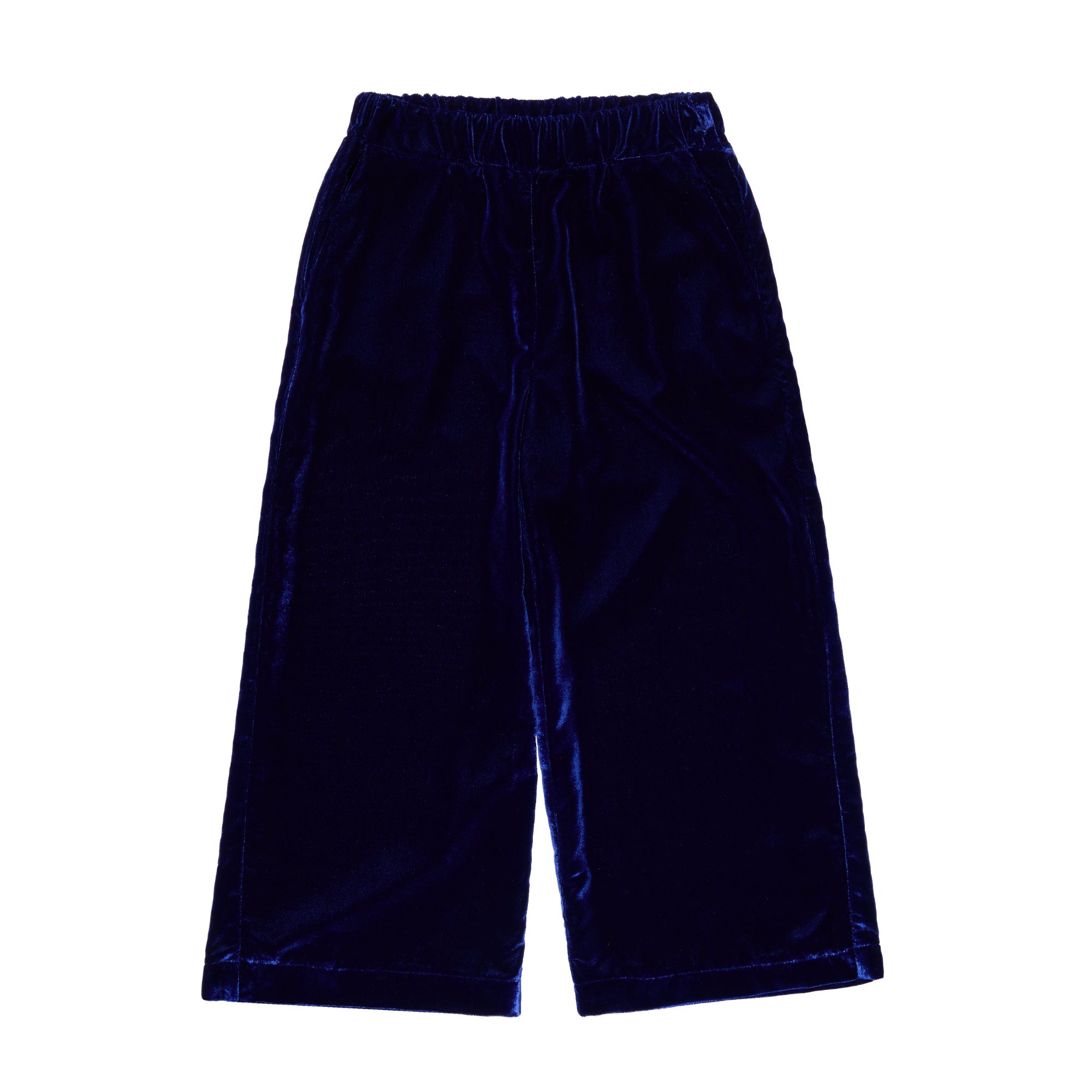 Velvet Wide Leg Trousers Aurora, Blue