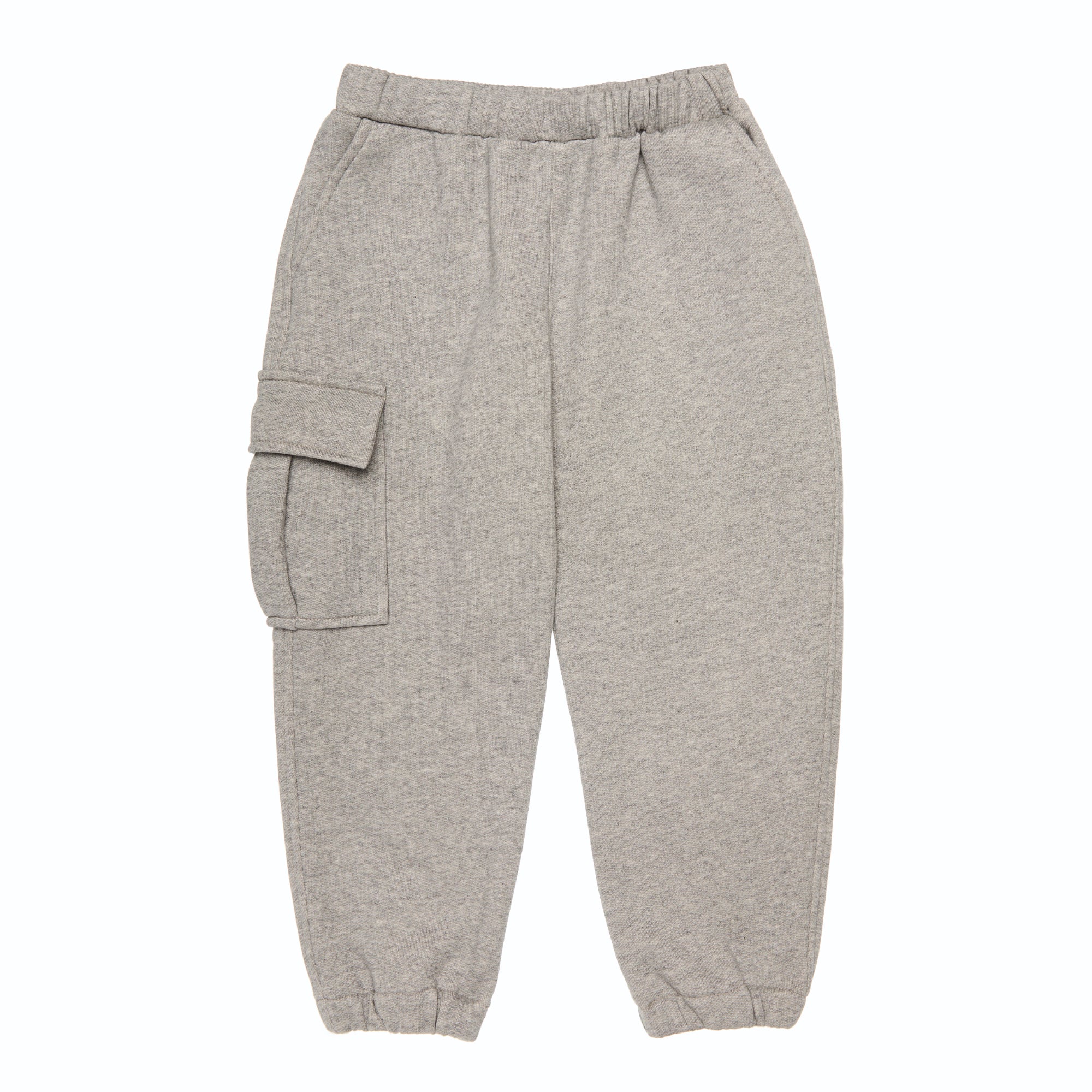 Organic Cotton Cargo Joggers Luca, Grey