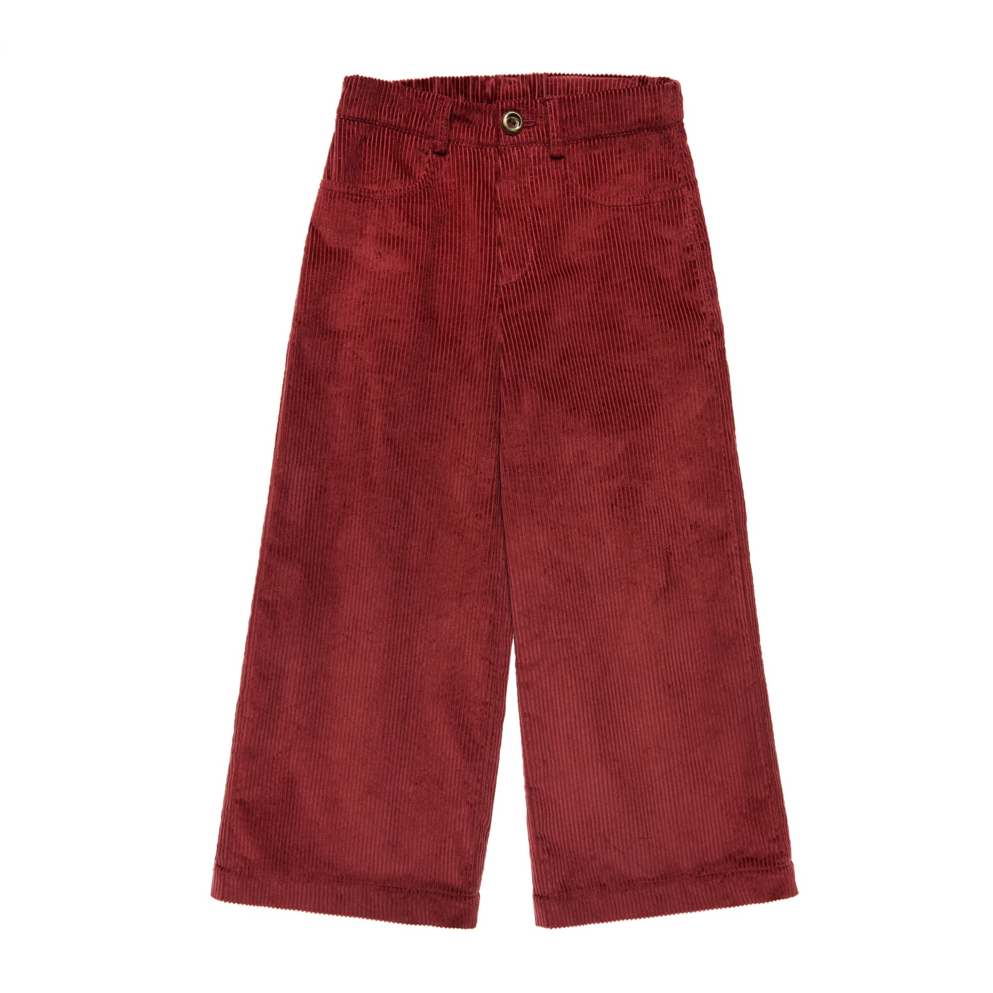 Corduroy Wide Leg Trousers Marsella, Brick