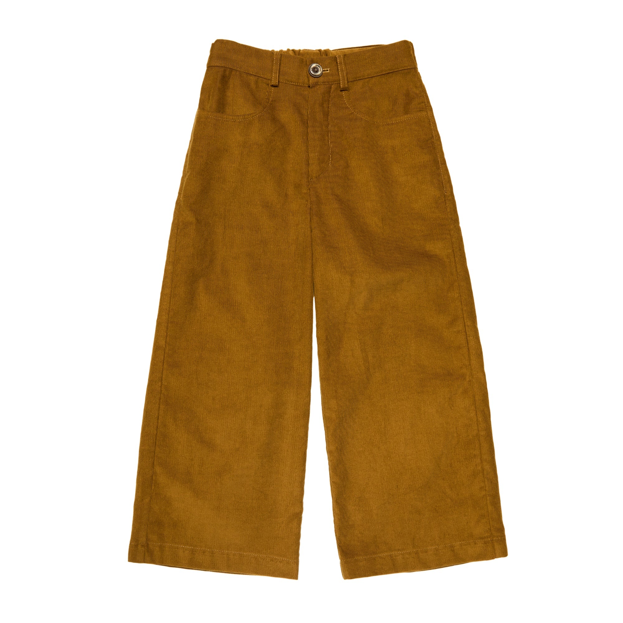 Corduroy Wide Leg Trousers Nocciola, Hazel Green