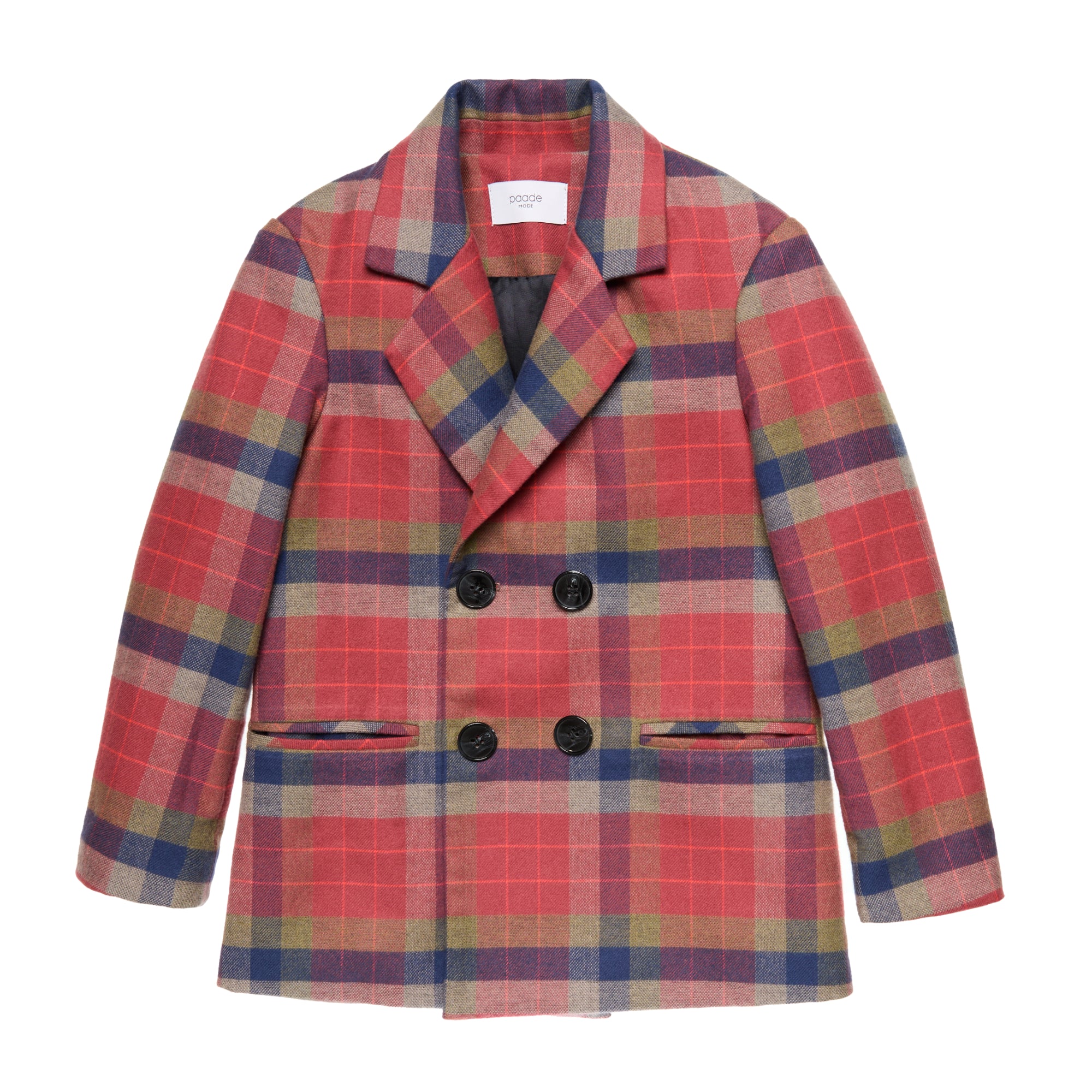 Cotton Double Breasted Jacket Marisa, Red