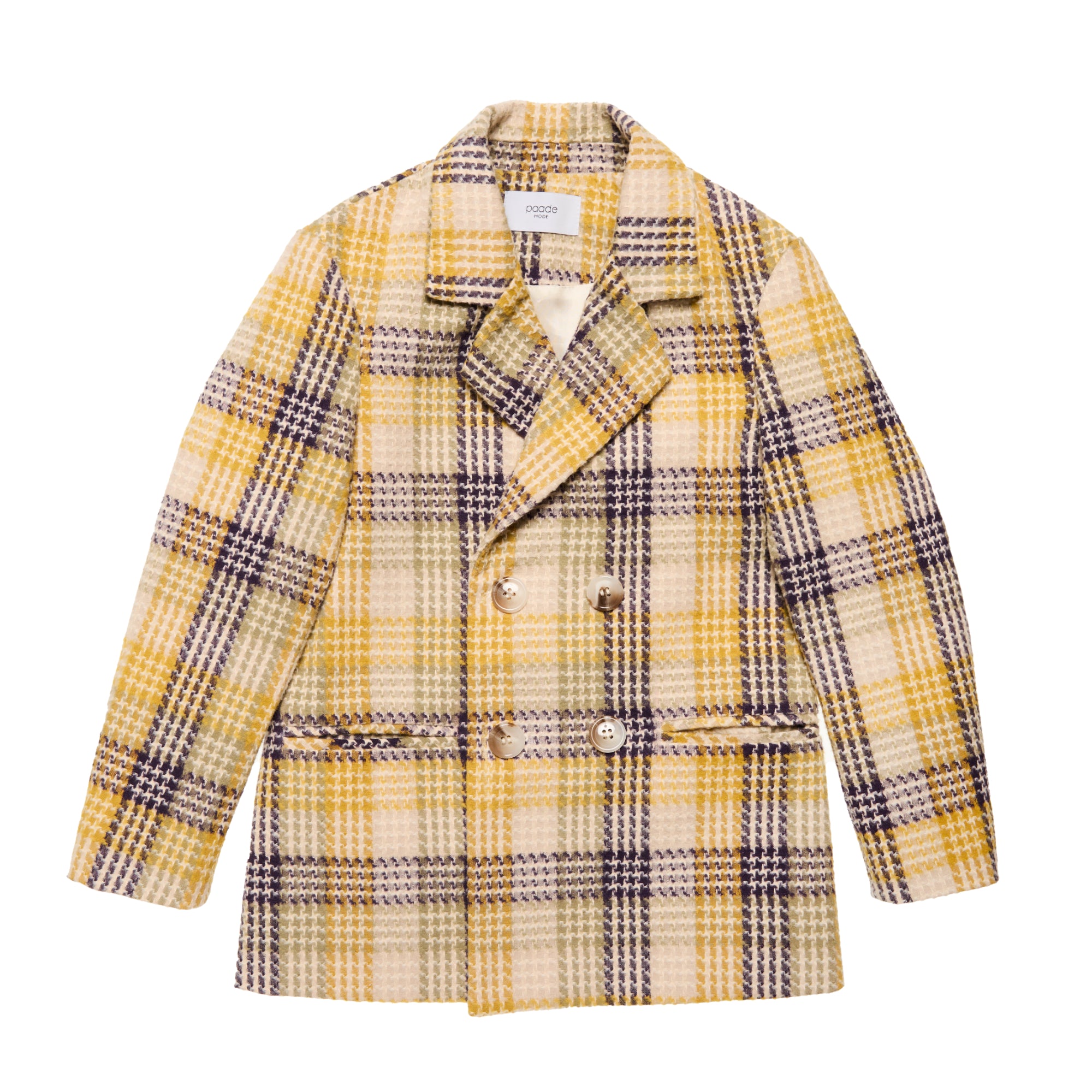 Cotton Double Breasted Jacket Vero, Yellow