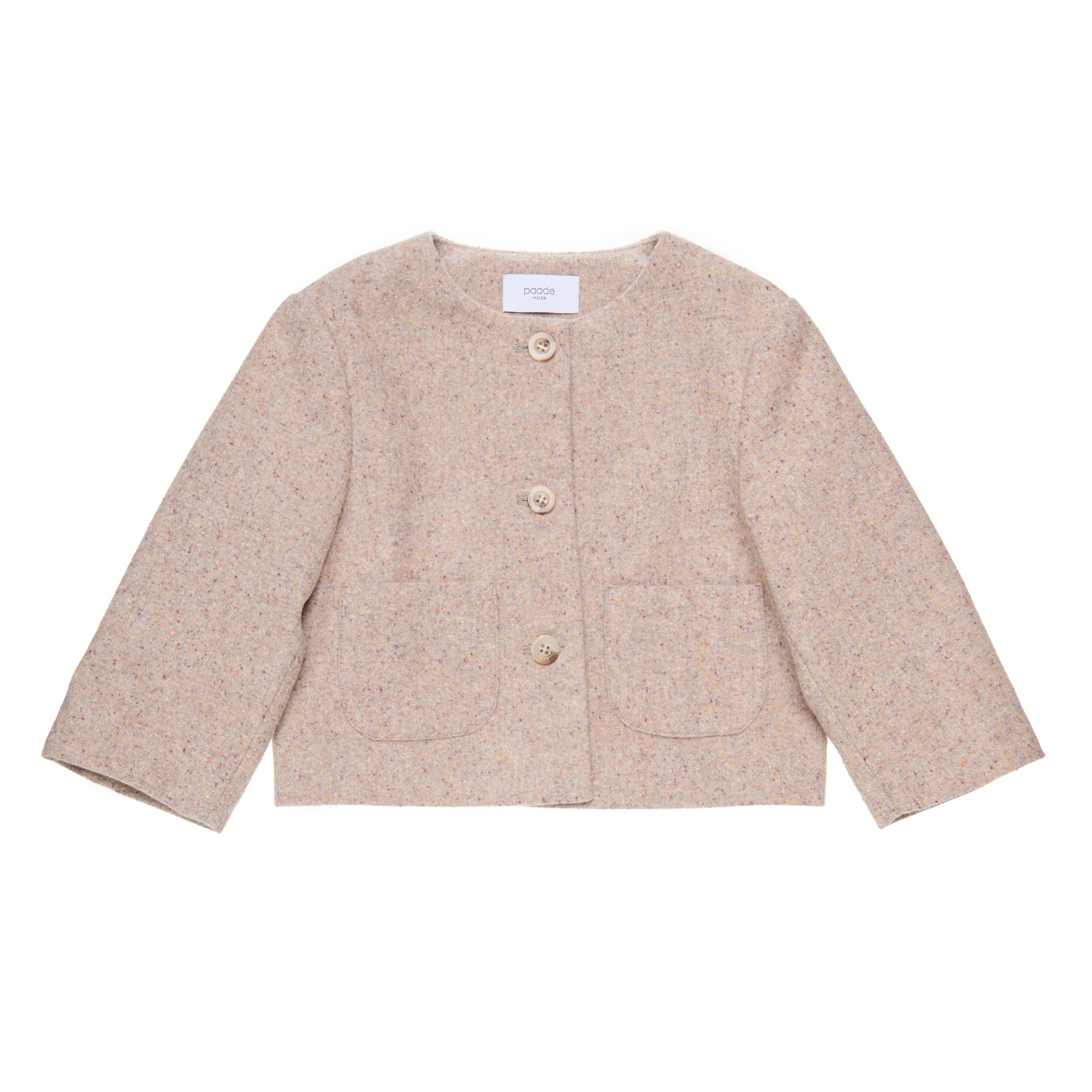 Wool Crop Jacket Avena, Grey