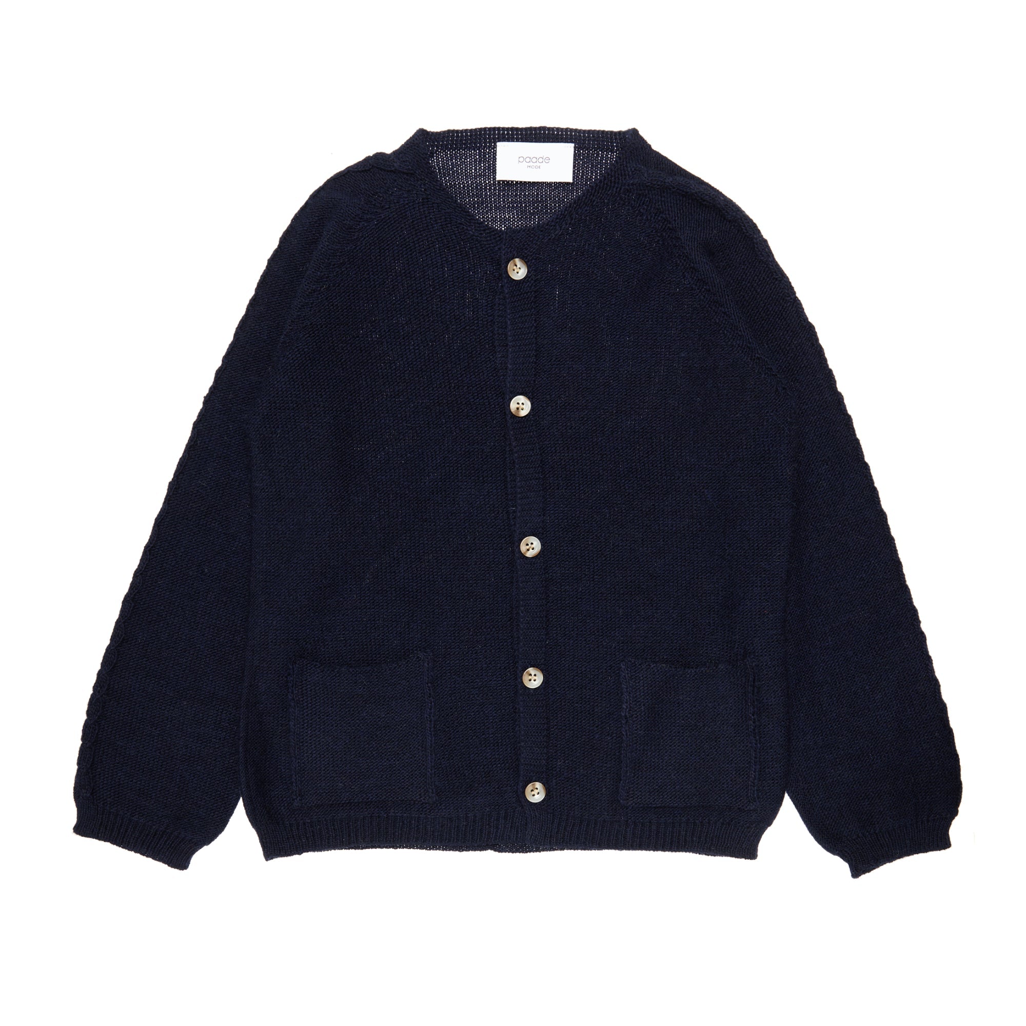 Wool Cardigan with Pockets Tempo, Dark Blue
