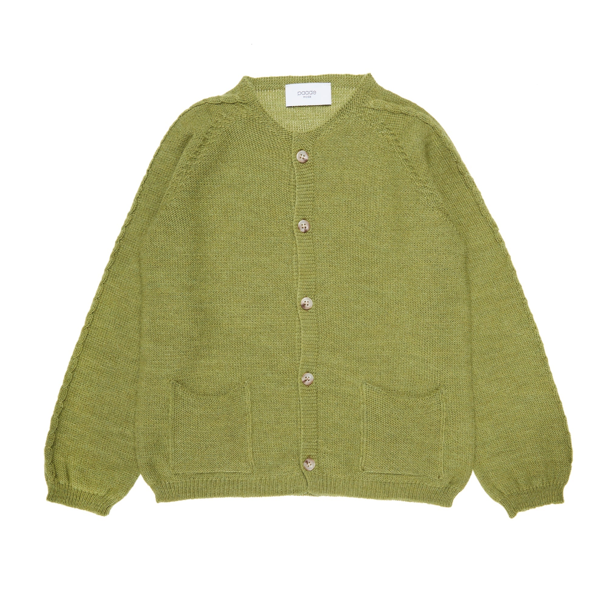Wool Cardigan with Pockets Tempo, Green