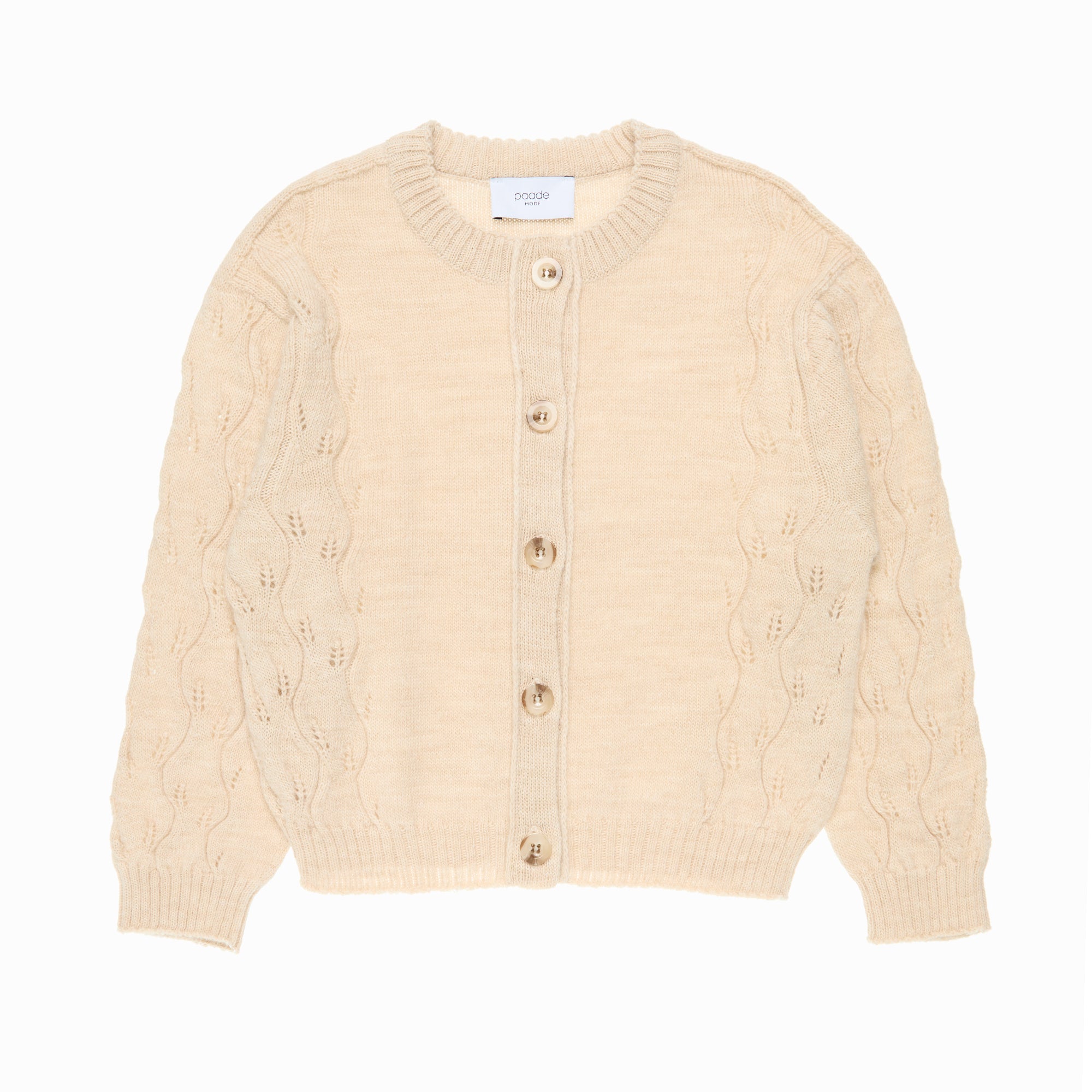 Wool Cardigan Tempo, White