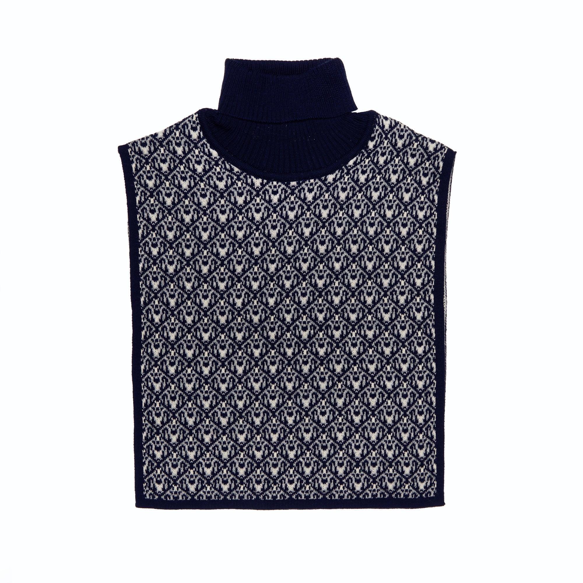 Wool Roll Neck Noel, Blue