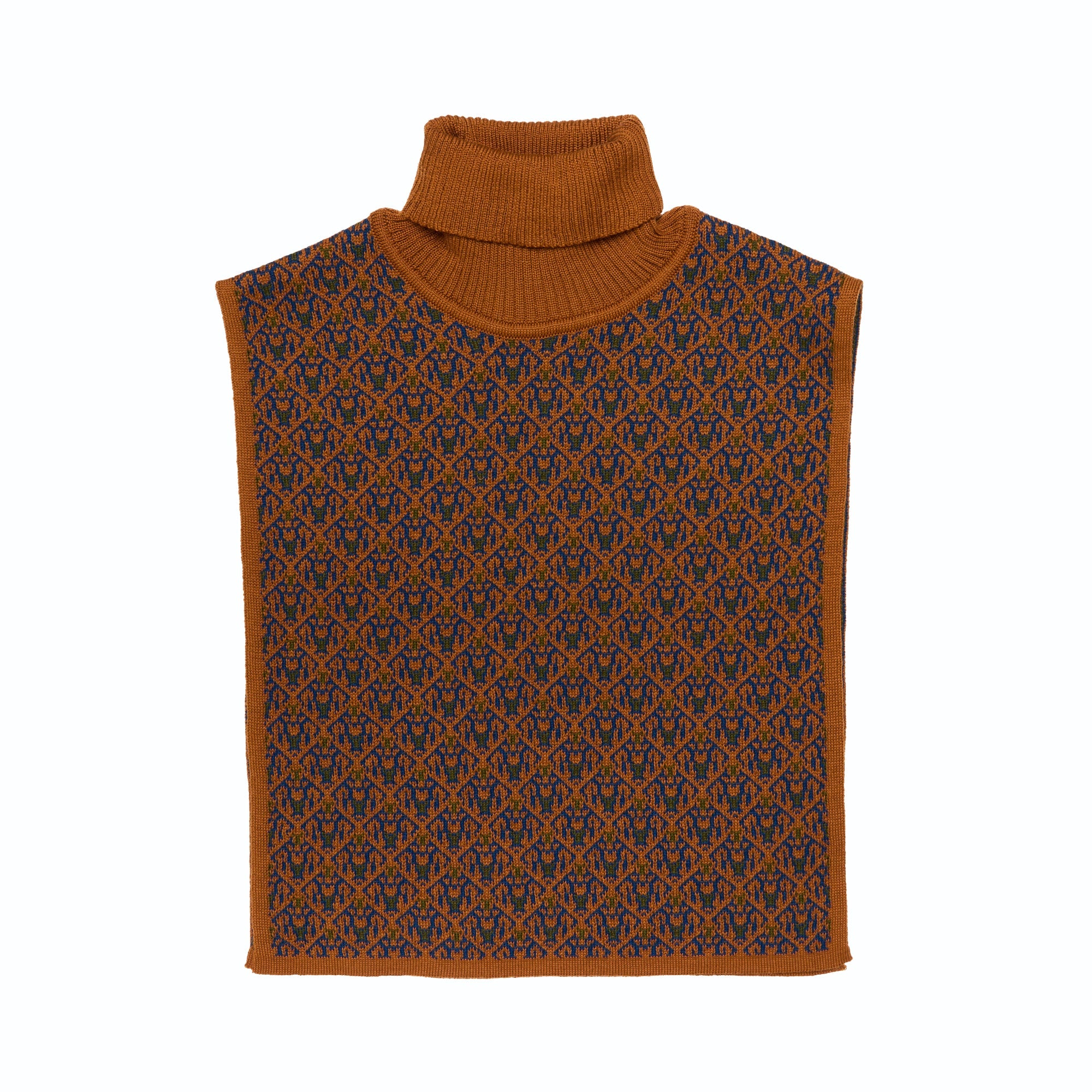 Wool Roll Neck Noel, Brown