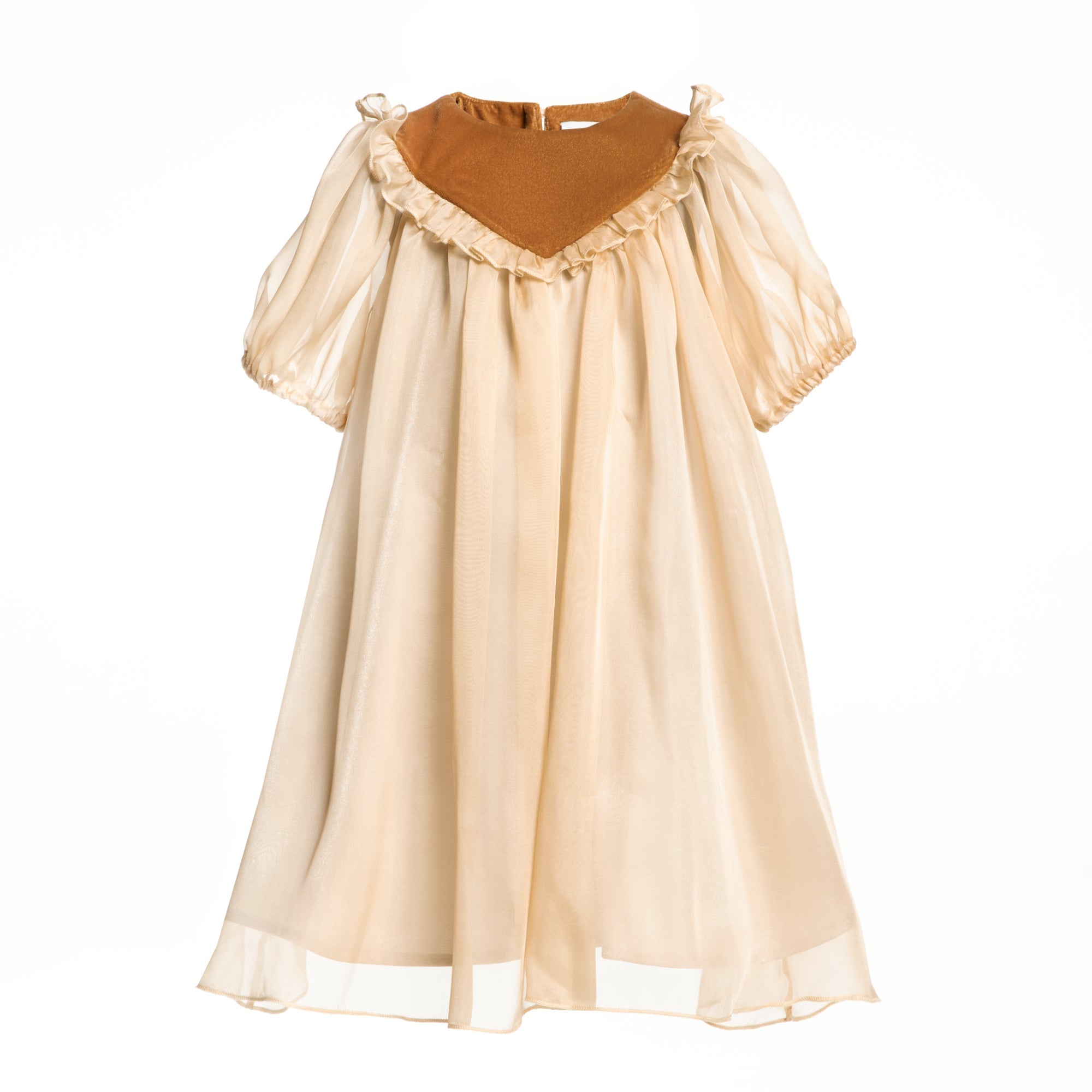 Silk Dress Celeste, Gold