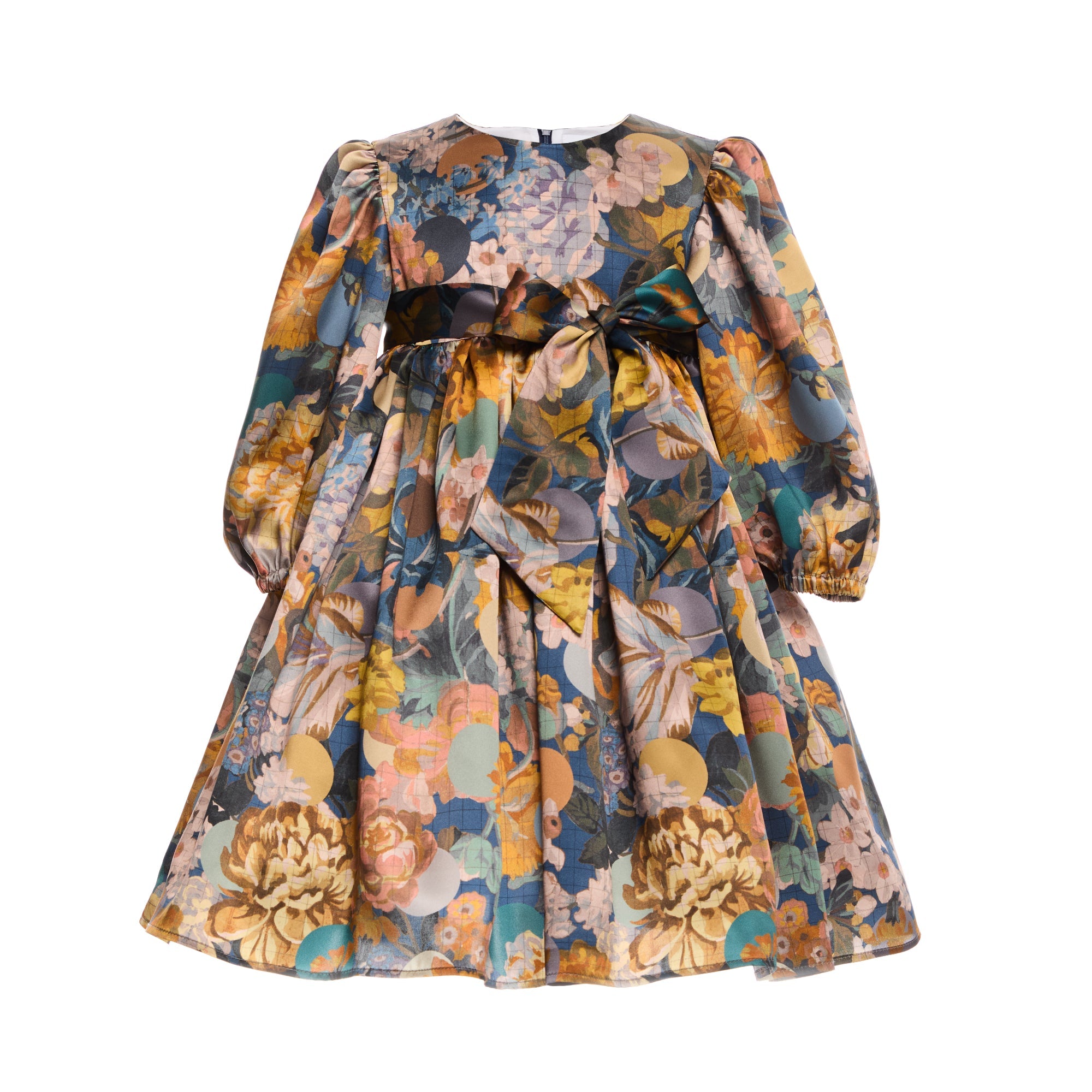 Silk Dress Felice, Blue