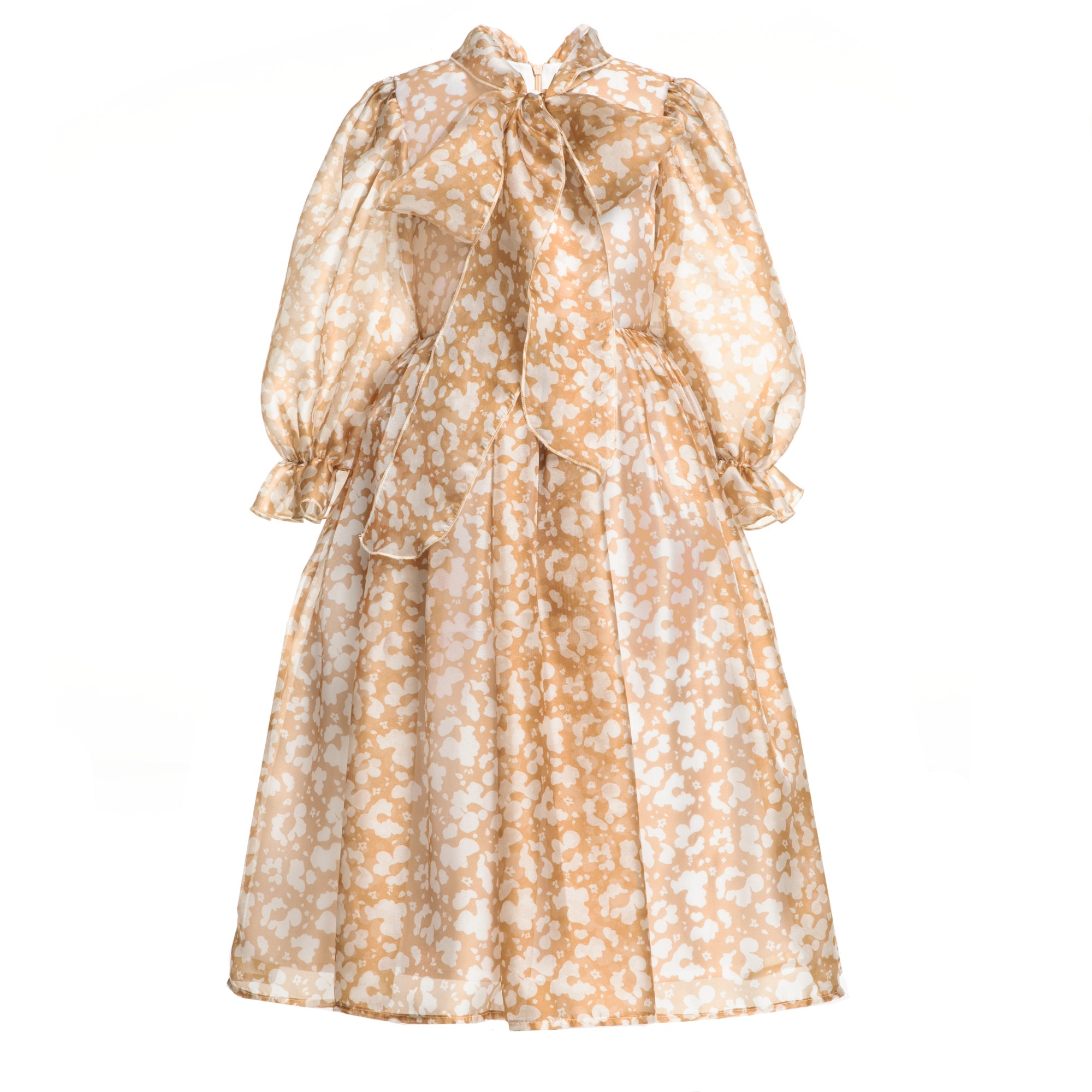 Chiffon Maxi Dress Cara, Camel