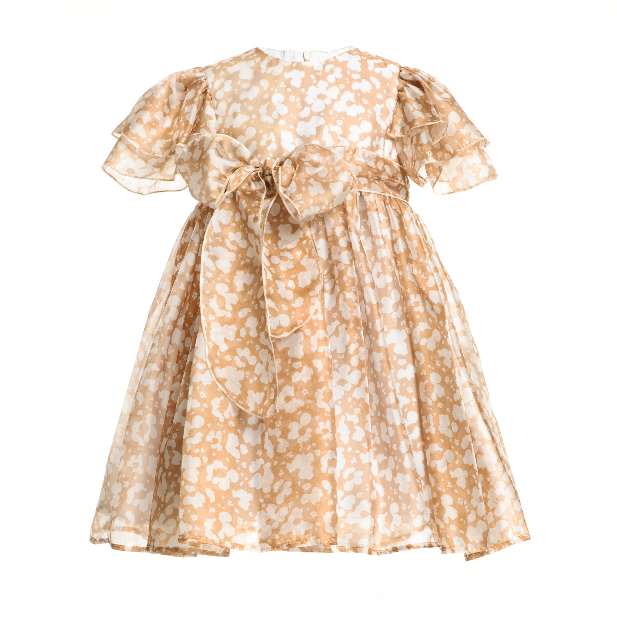 Chiffon Dress Cara, Camel