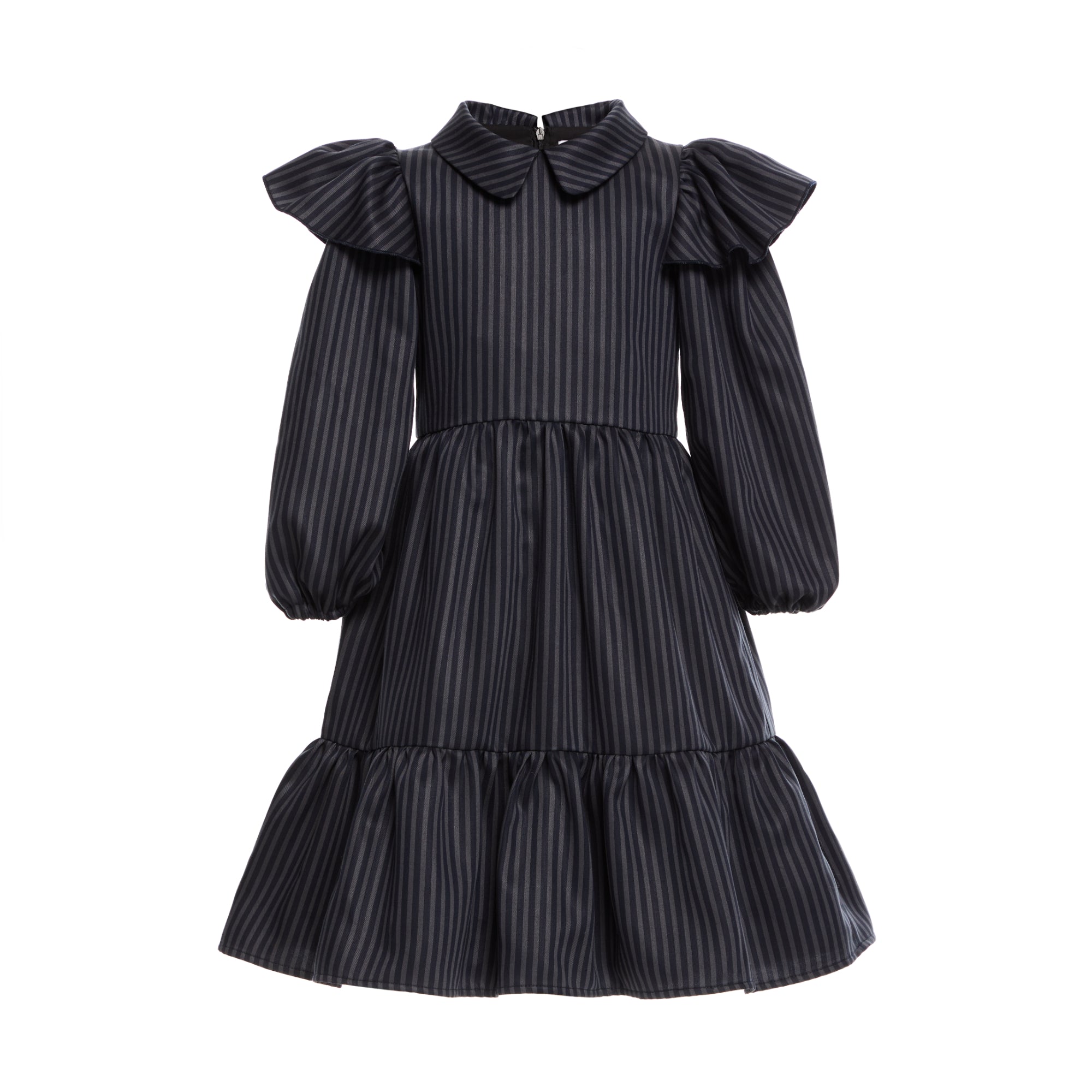 Lyocell Peter Pan Collar Dress Donata, Dark Blue