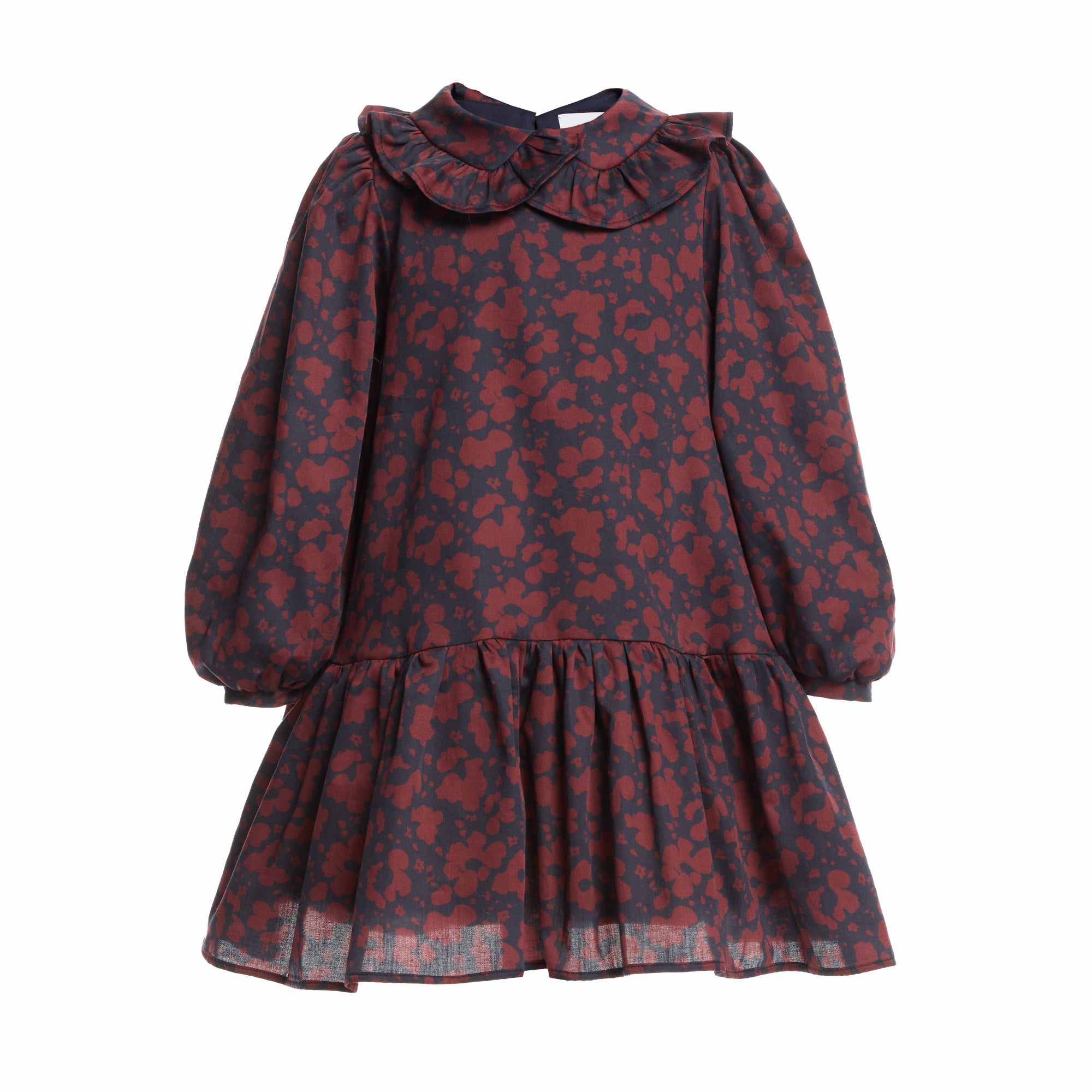 Cotton Dress Cara, Aubergine