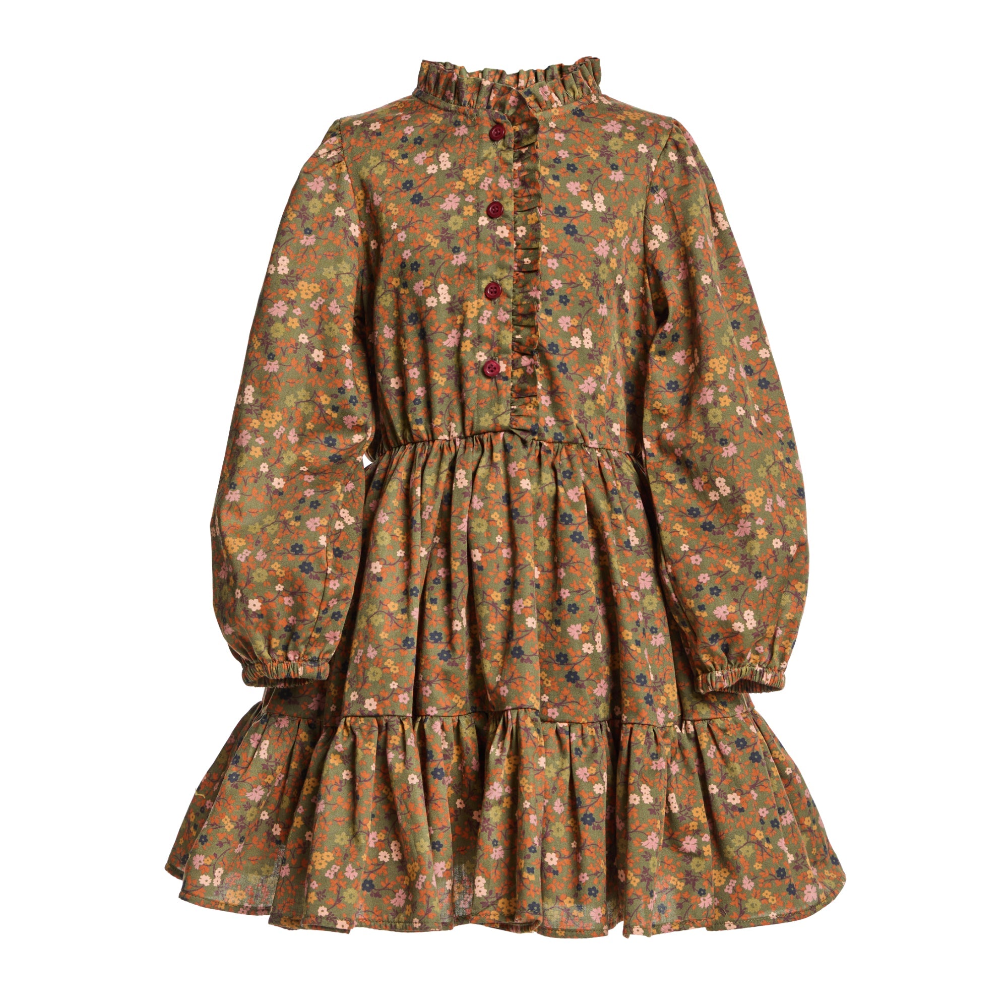 Cotton Shirtdress Fiorella, Green