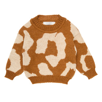 Wool Baby Sweater Lando, Brown