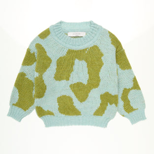 Wool Baby Sweater Lando, Green