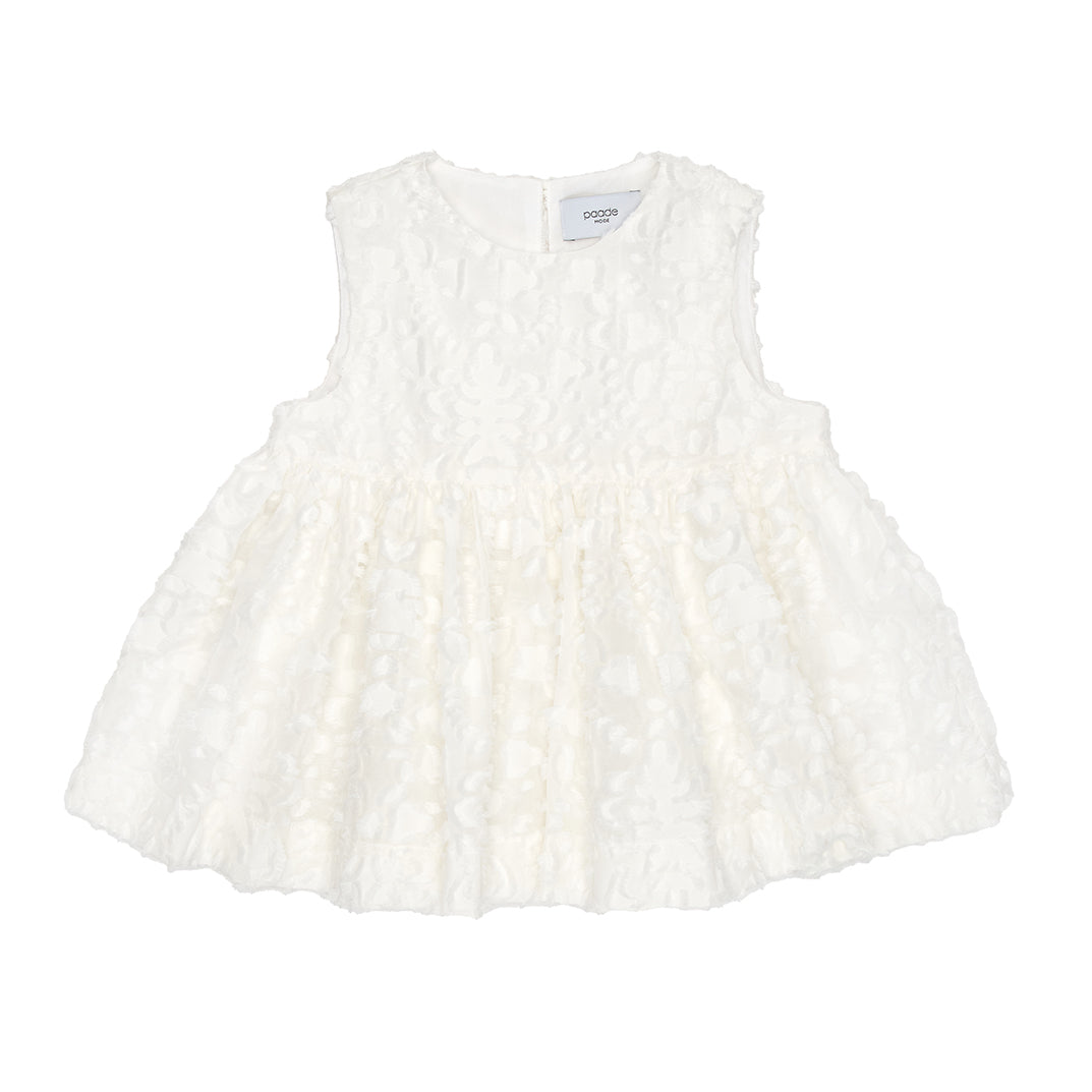 Clara Top Chiffon, White