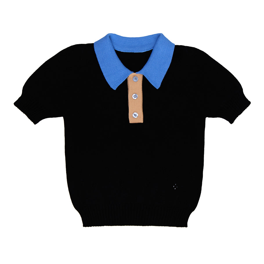 Kai Polo Shirt Cotton, Black
