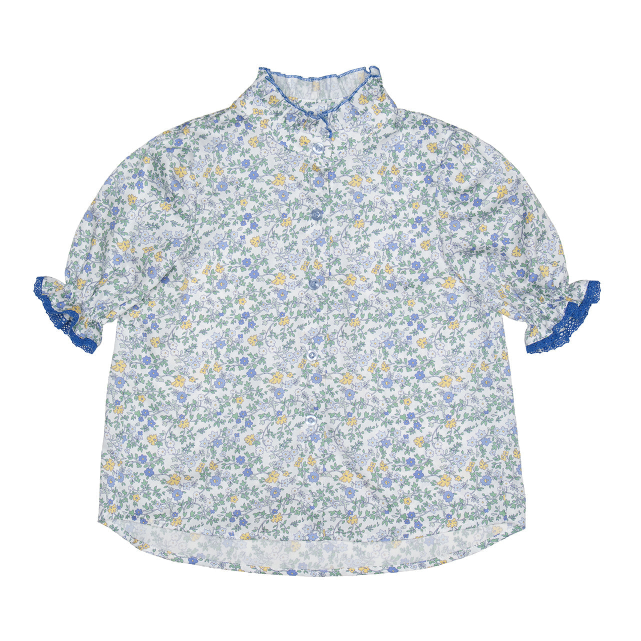 Mia Blouse Cotton, Blue