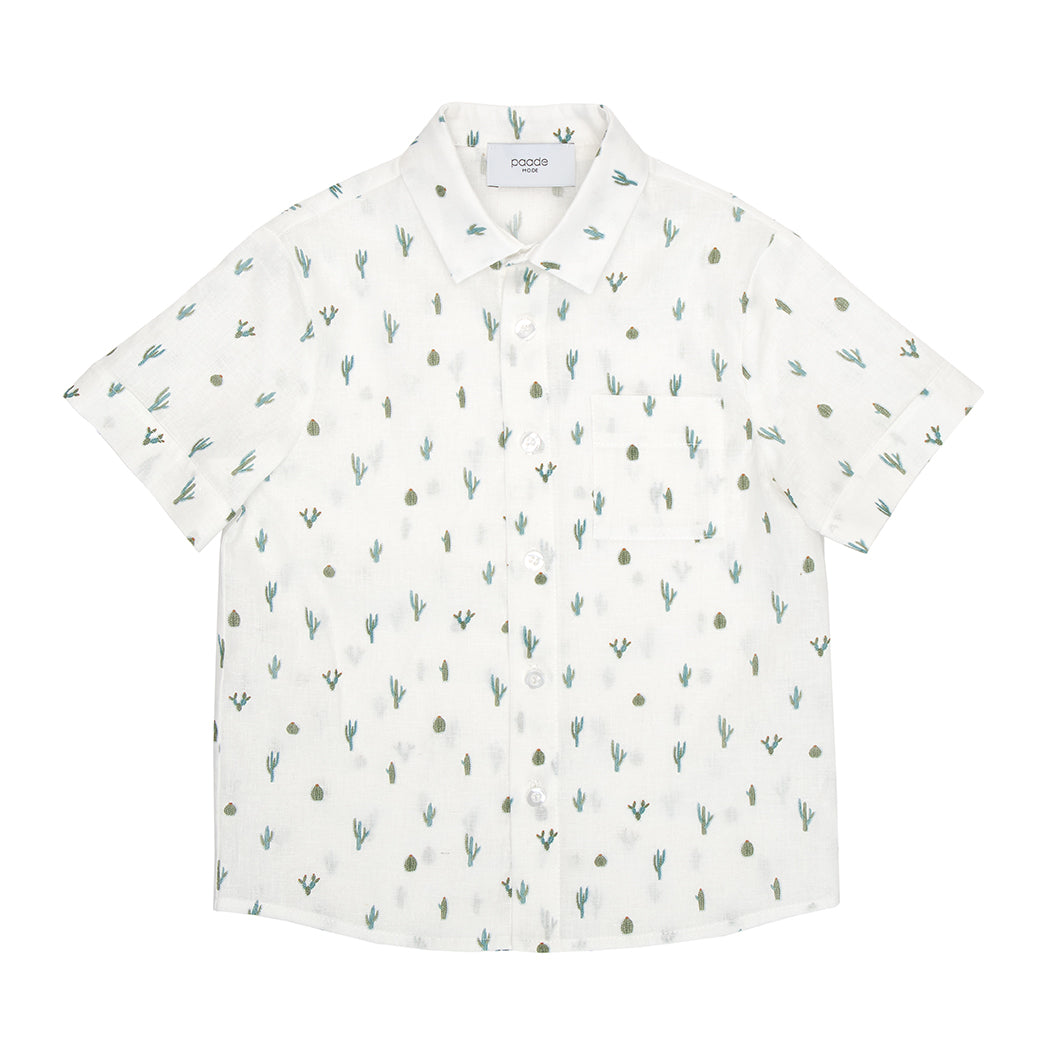 Asher Shirt Linen Blend, White