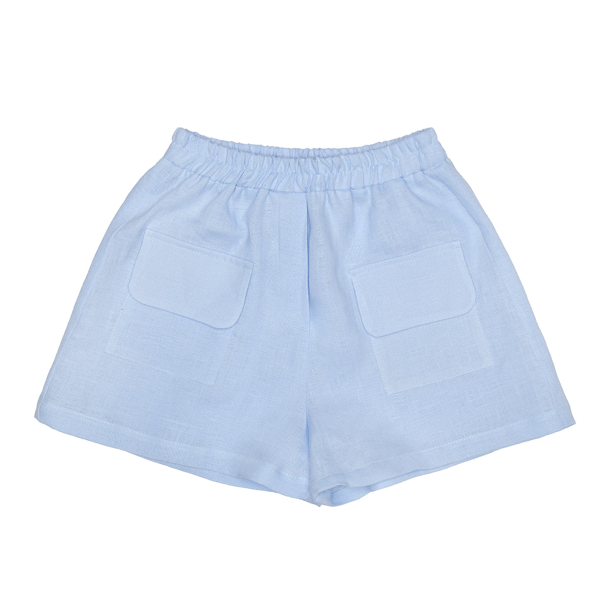 Aria Shorts With Pockets Linen, Blue