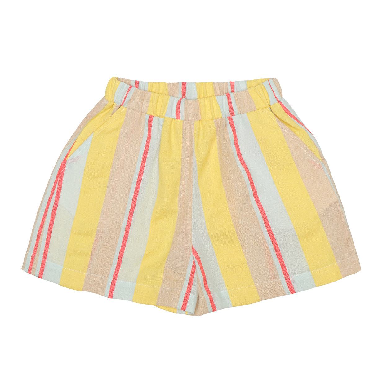 Harper Shorts Cotton, Yellow Stripes