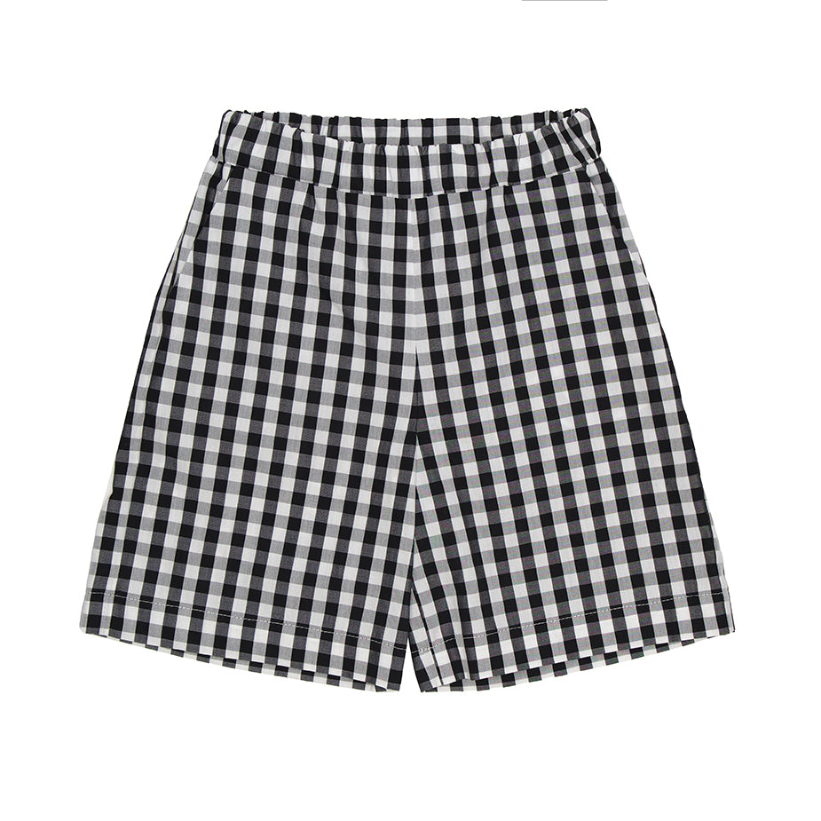Benji Shorts Cotton, Black Checks