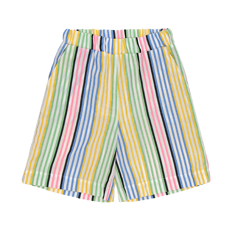 Mila Shorts Tencel, Multicolor Stripes