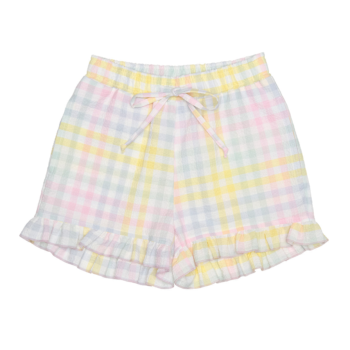 Marisa Shorts Cotton, Pastel Checks