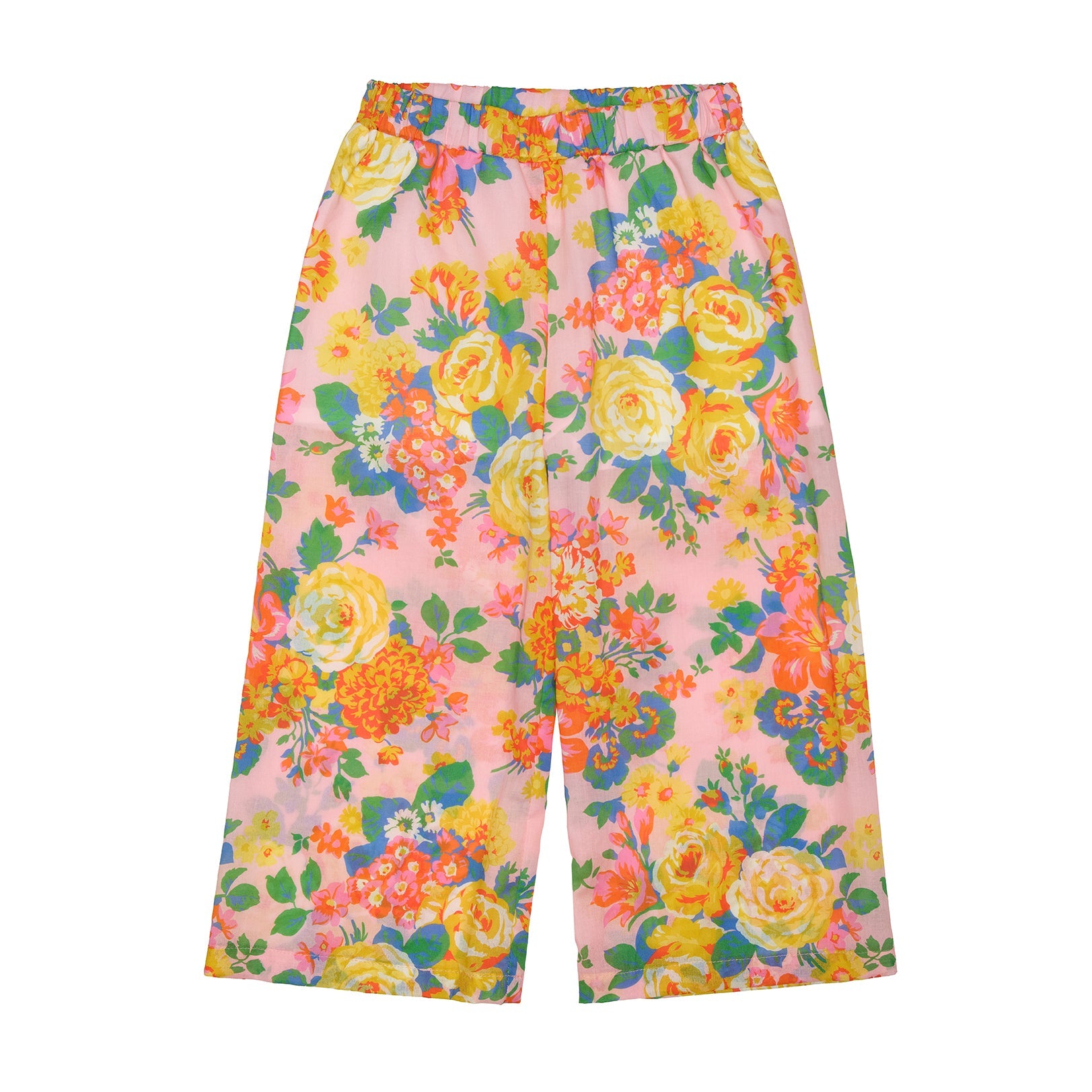 Sadie Wide Leg Trousers Cotton, Pink