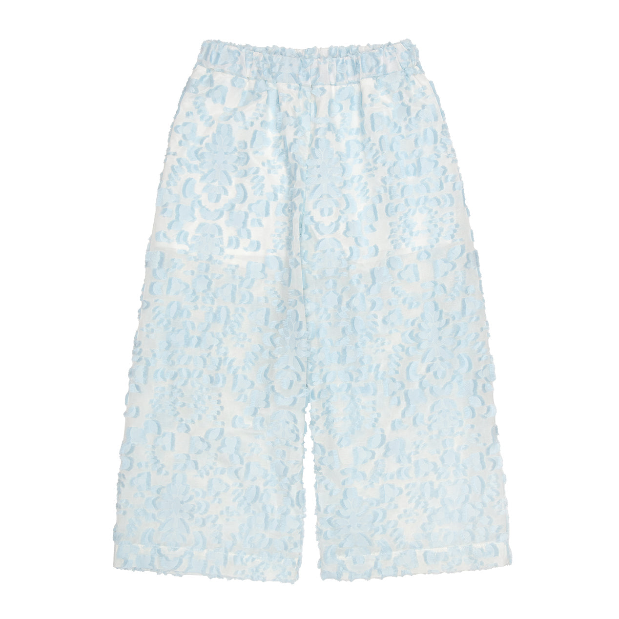 Clara Wide Leg Trousers Chiffon, Blue